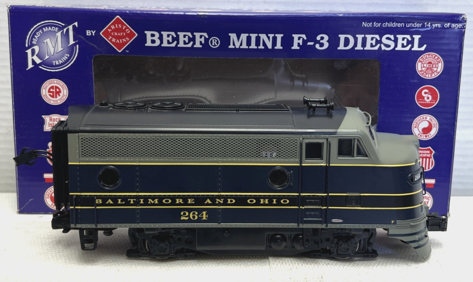 RMT O/O27 GAUGE 92623 B & O BEEF MINI F-3 A-UNIT NON-POWERED DIESEL LOCOMOTIVE