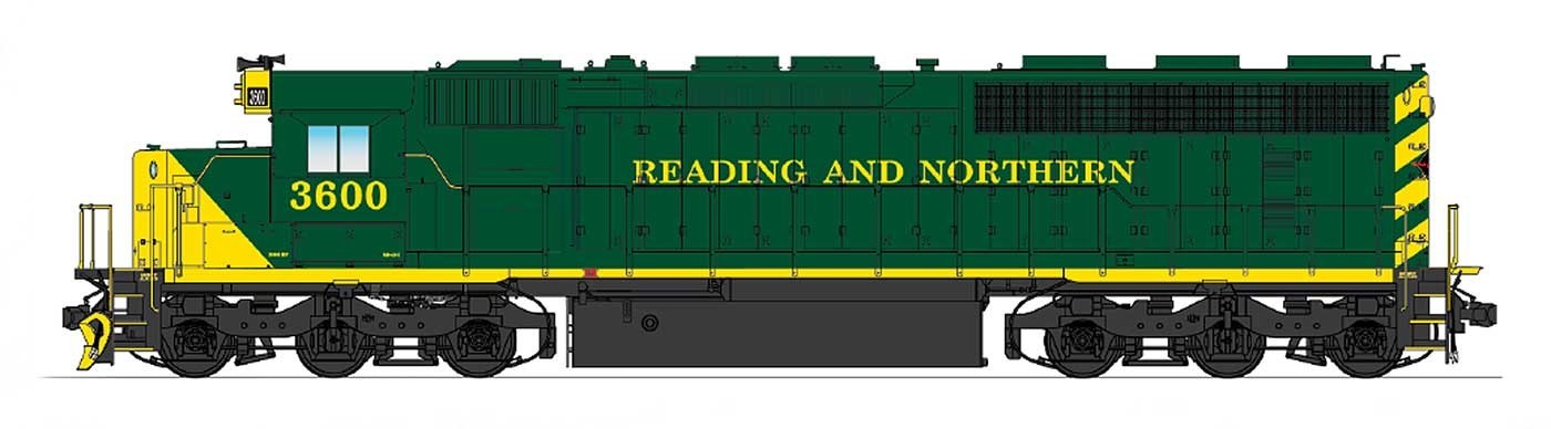 InterMountain N Scale 69589 Reading Blue Mtn & Northern EMD SD45-2 Locomotive