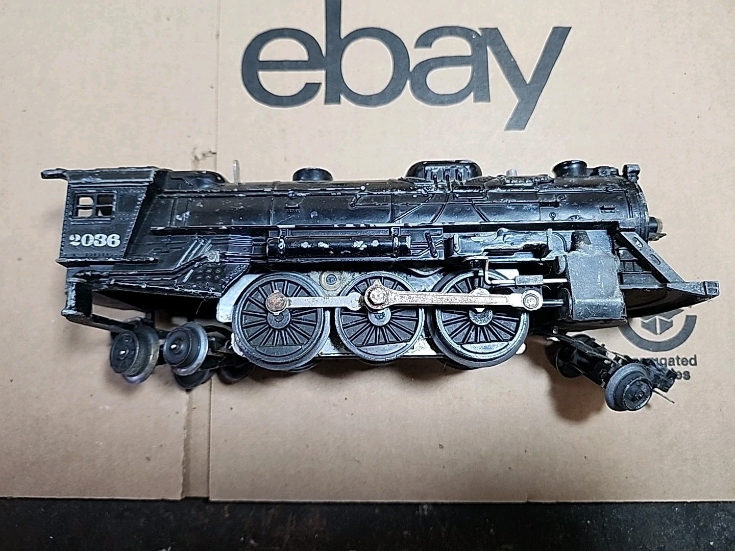 Lionel 2036 O27 Gauge 2-6-4 Locomotive W/automatic Dump Car- Untested