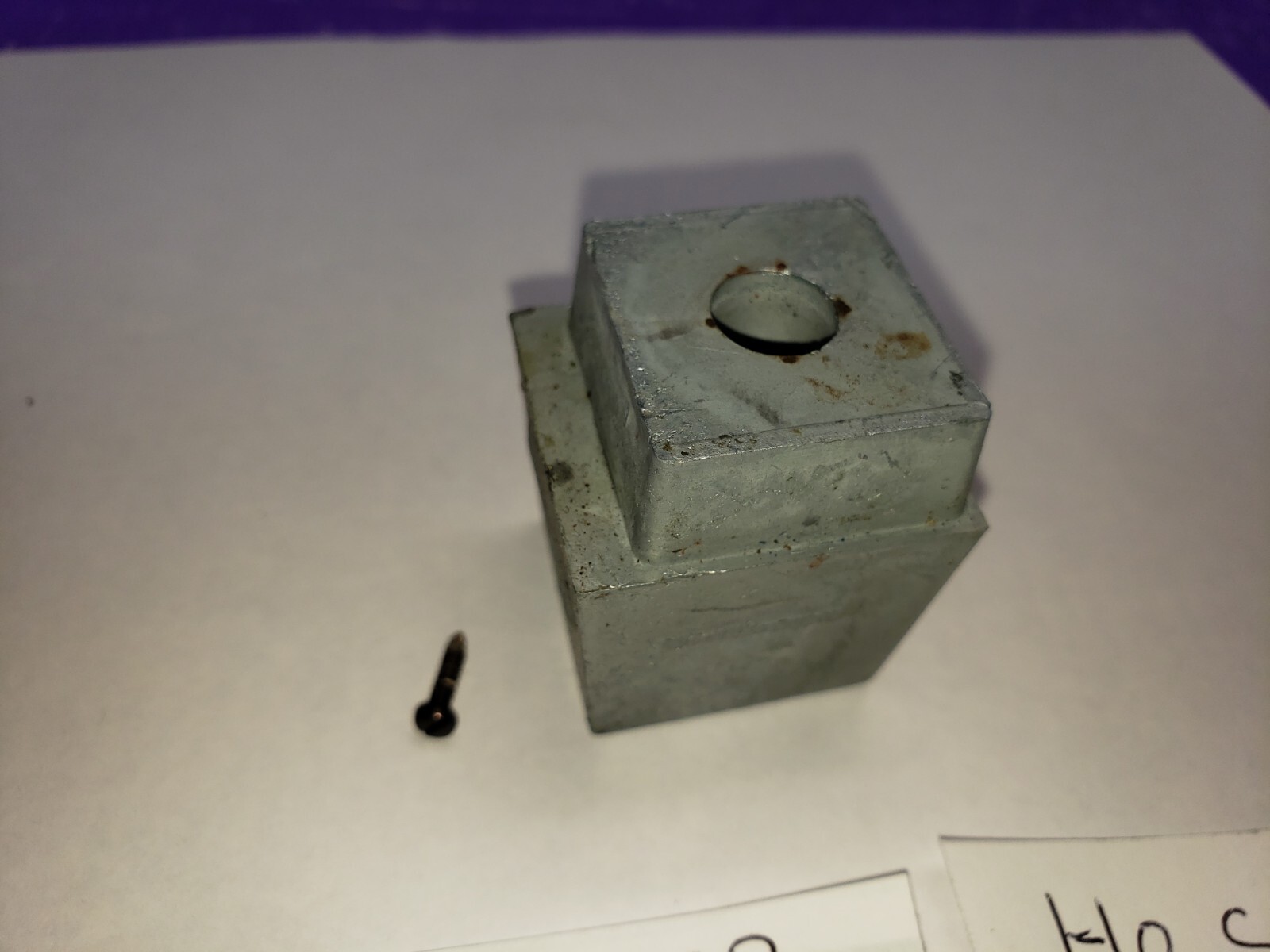 TYCO AUSTRIA DIECAST METAL WEIGHT FOR HO F-7 ROAD DIESEL-USED