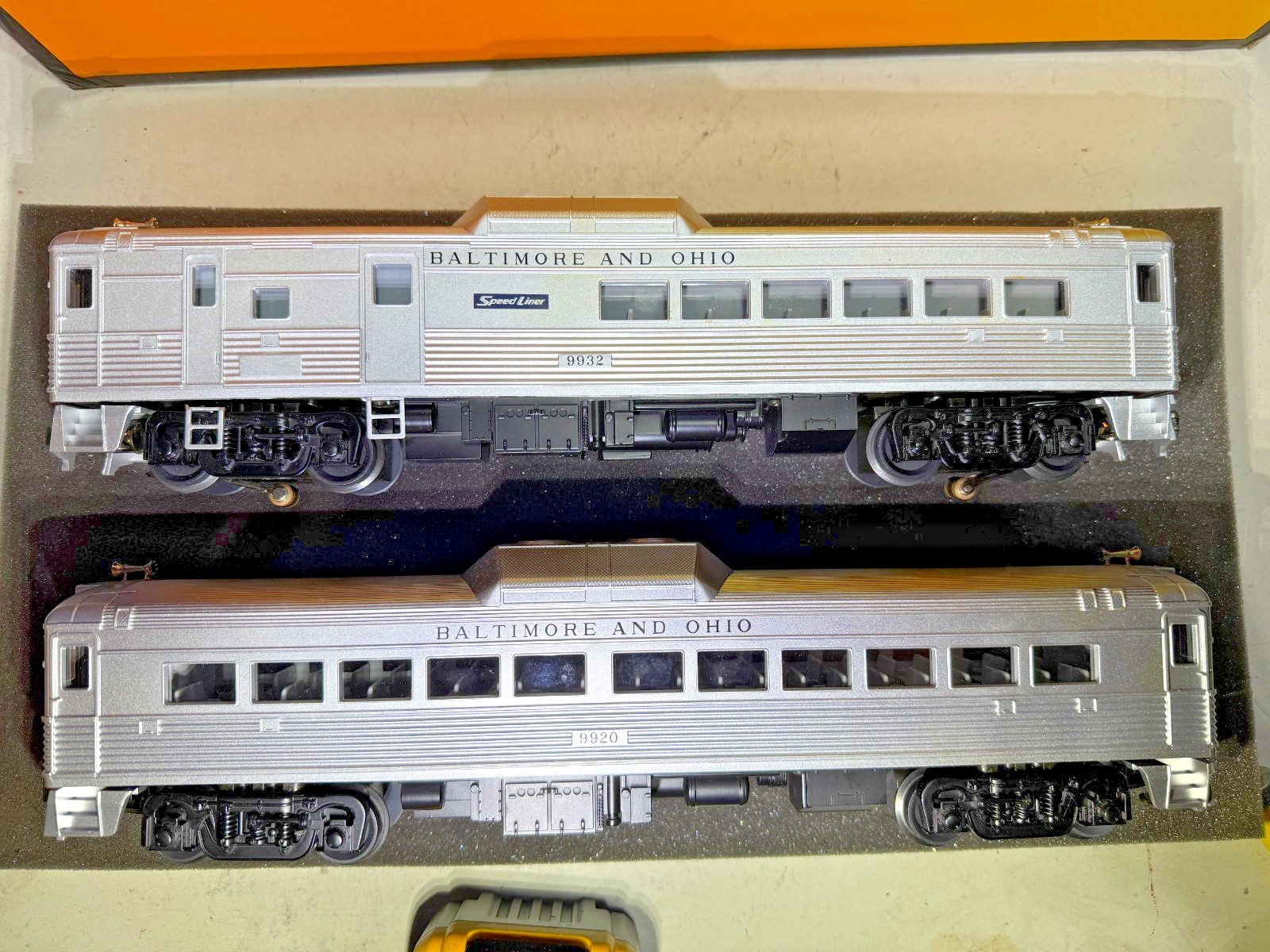 MTH RailKing Baltimore & Ohio RDC Budd Car set, 30-2144-1, W/Proto sound