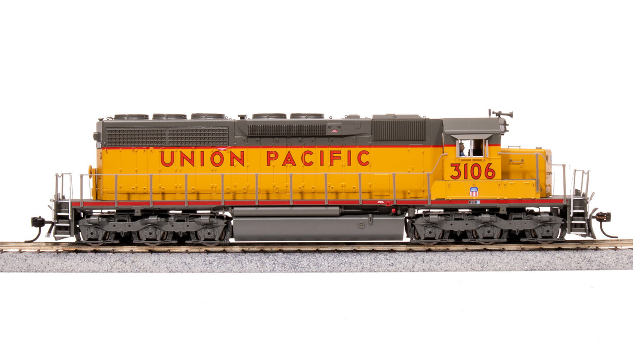 Broadway Limited 9048 HO Union Pacific EMD SD40 Yellow & Gray No-Sound #3106