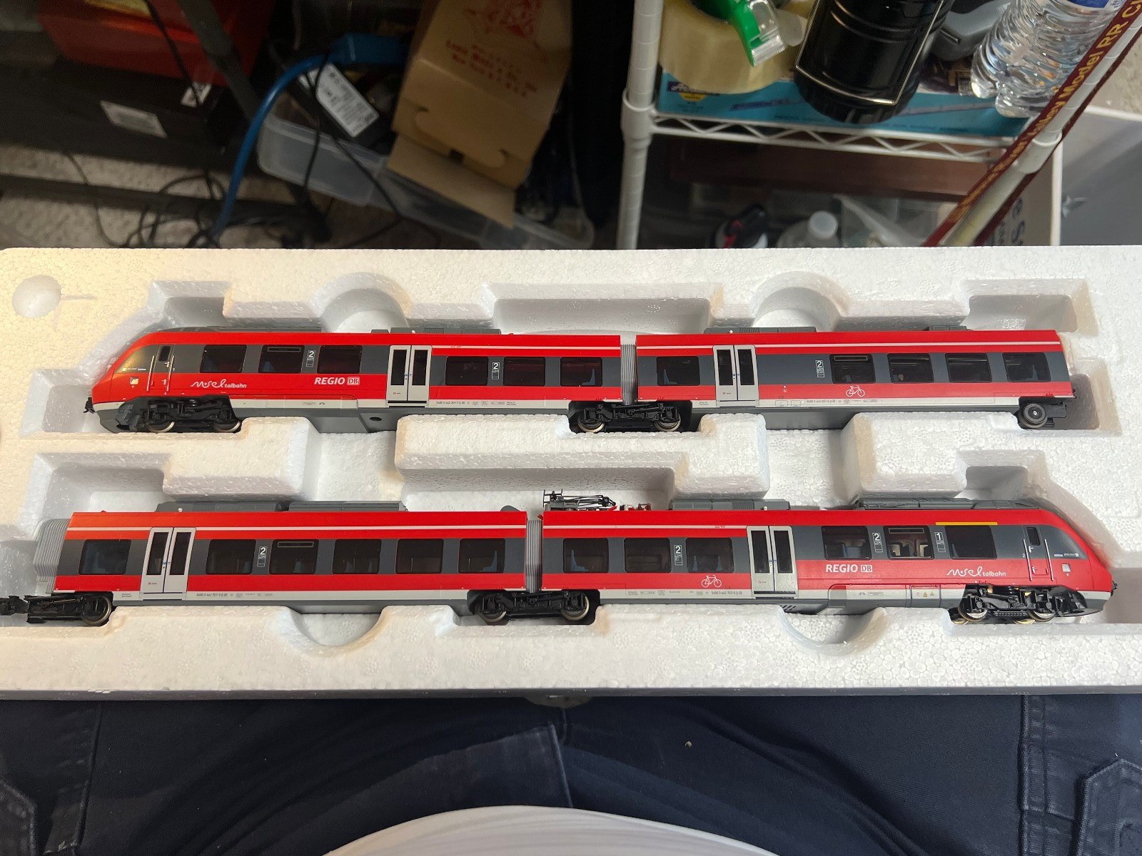 SET Piko 59500 HO Scale Piko electric railcar series 442, db, ag DC runs nicely.