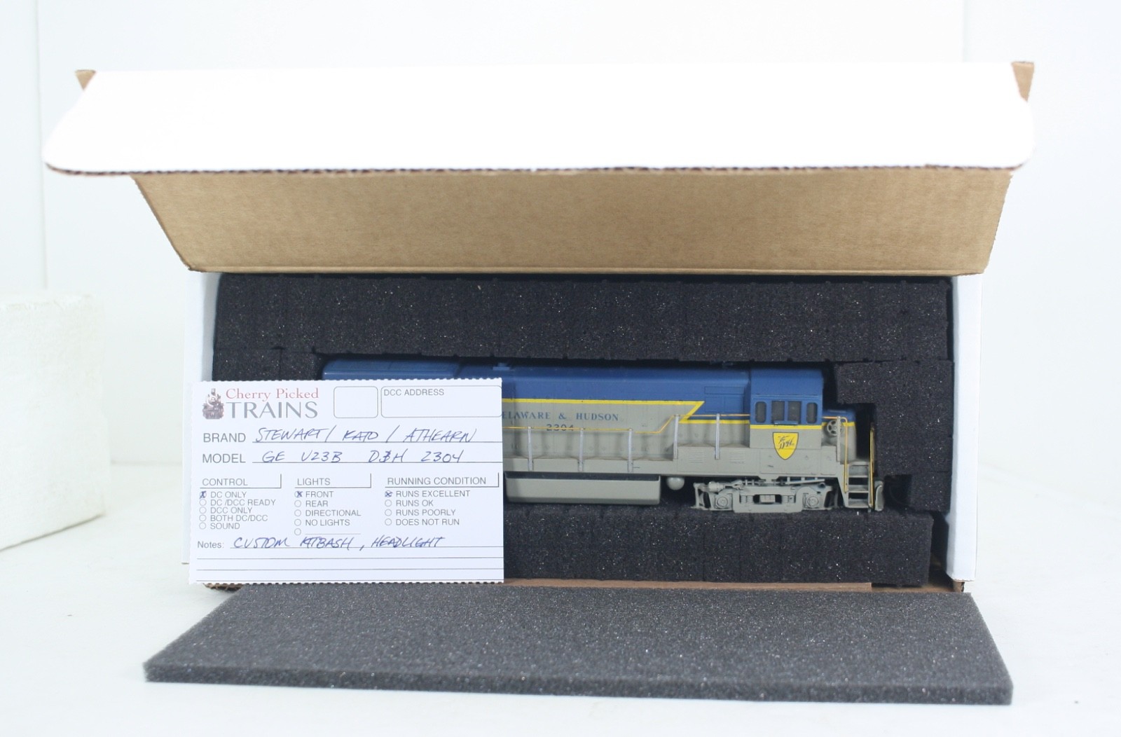 HO Scale Kato / Stewart Delaware & Hudson U23B Kitbashed Custom Diesel #2304