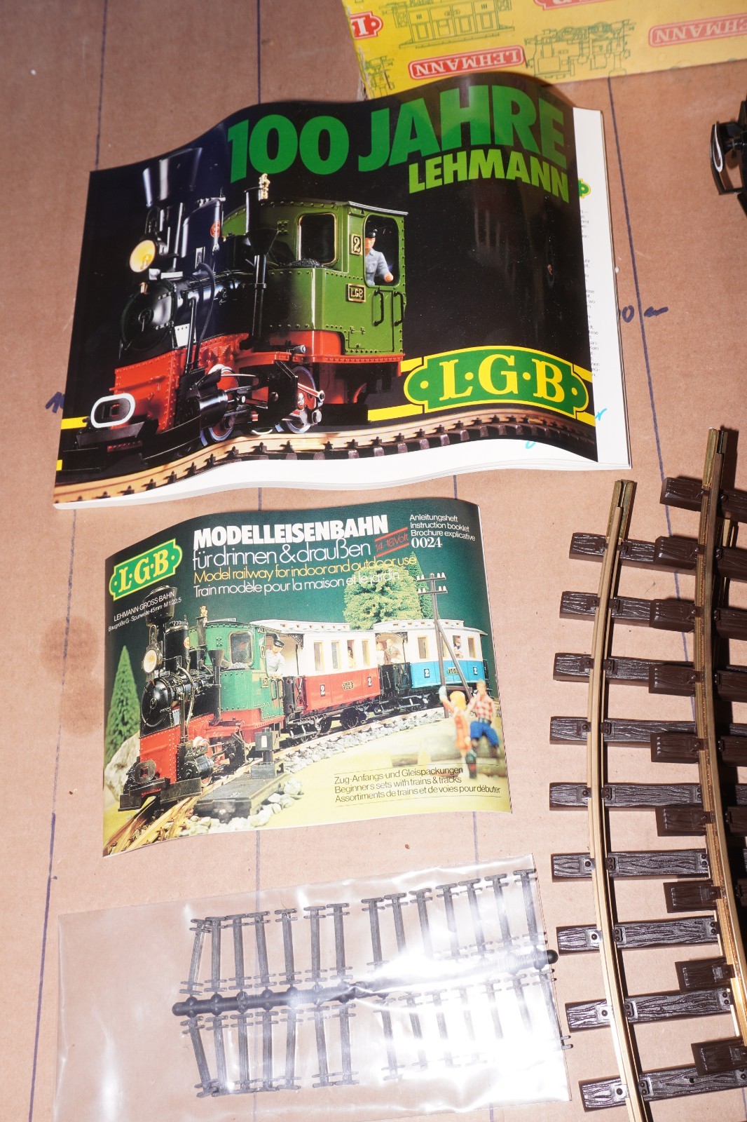 LGB G Steam Locomotive Set Stainz 1-2 Cars + Track “100 Years Lehmann” OVP