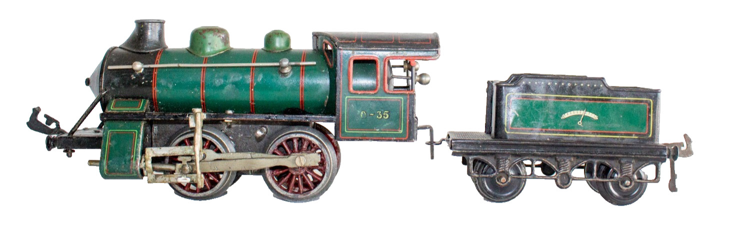 Vintage 1915-1920 Bing 0-Gauge 0-35 Clockwork Locomotive
