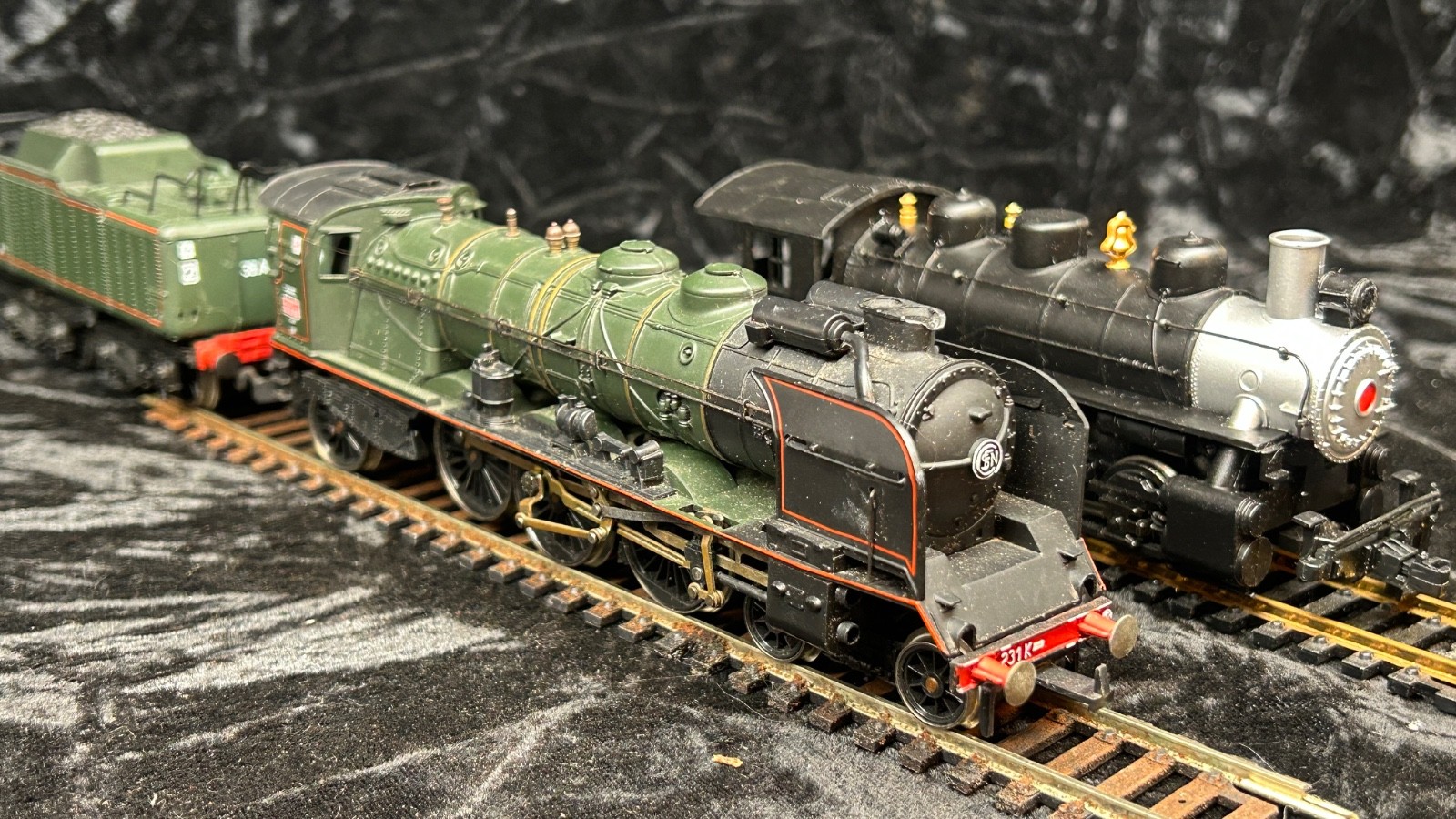 lot 2 Locomotive Motrice Electric Jouef HO LOCO VAPEUR PACIFIC 231K,4432 WORK E2