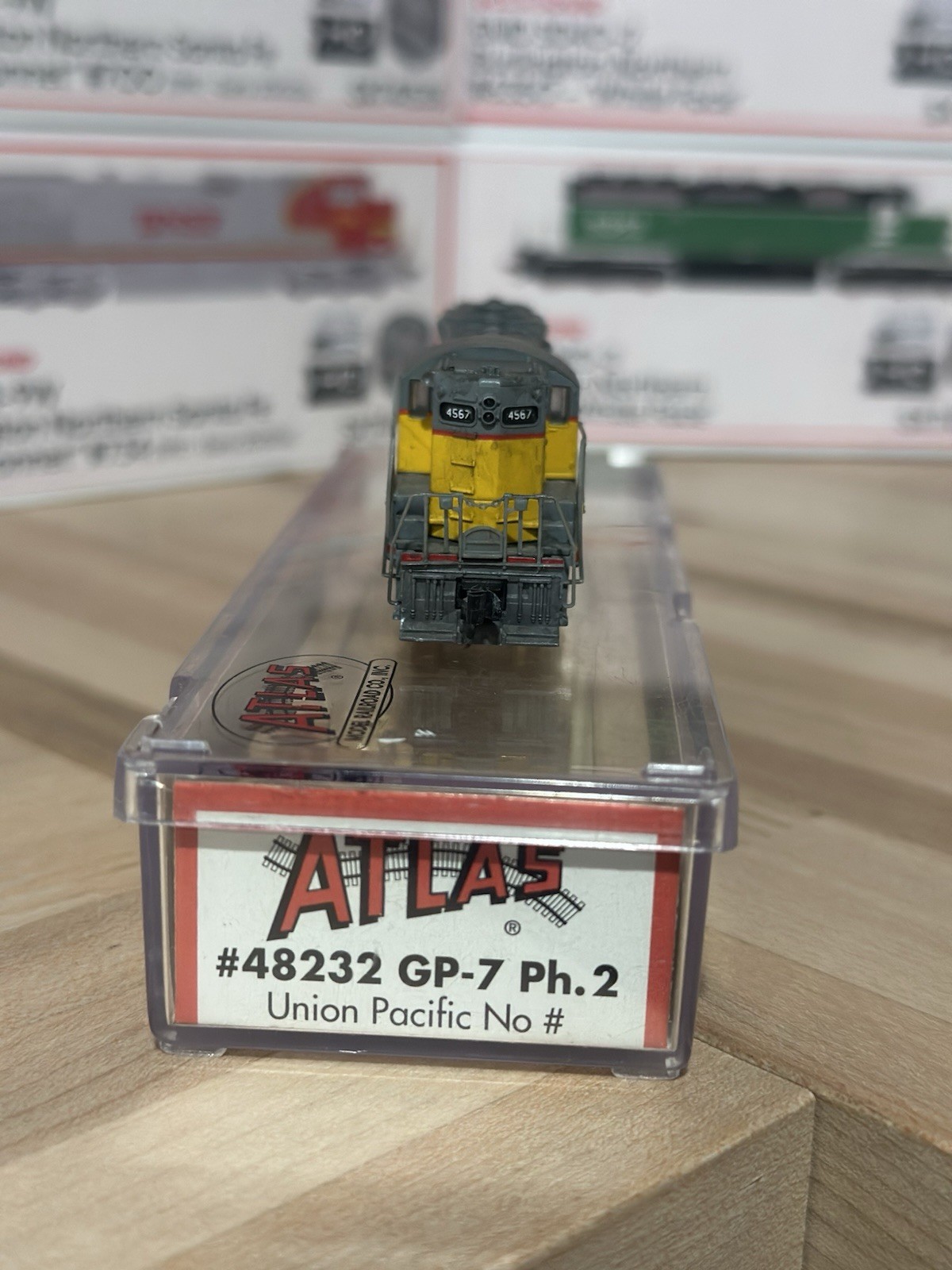 Atlas N GP7 Union Pacific CNW #4394 DC Analog Weathered Custom