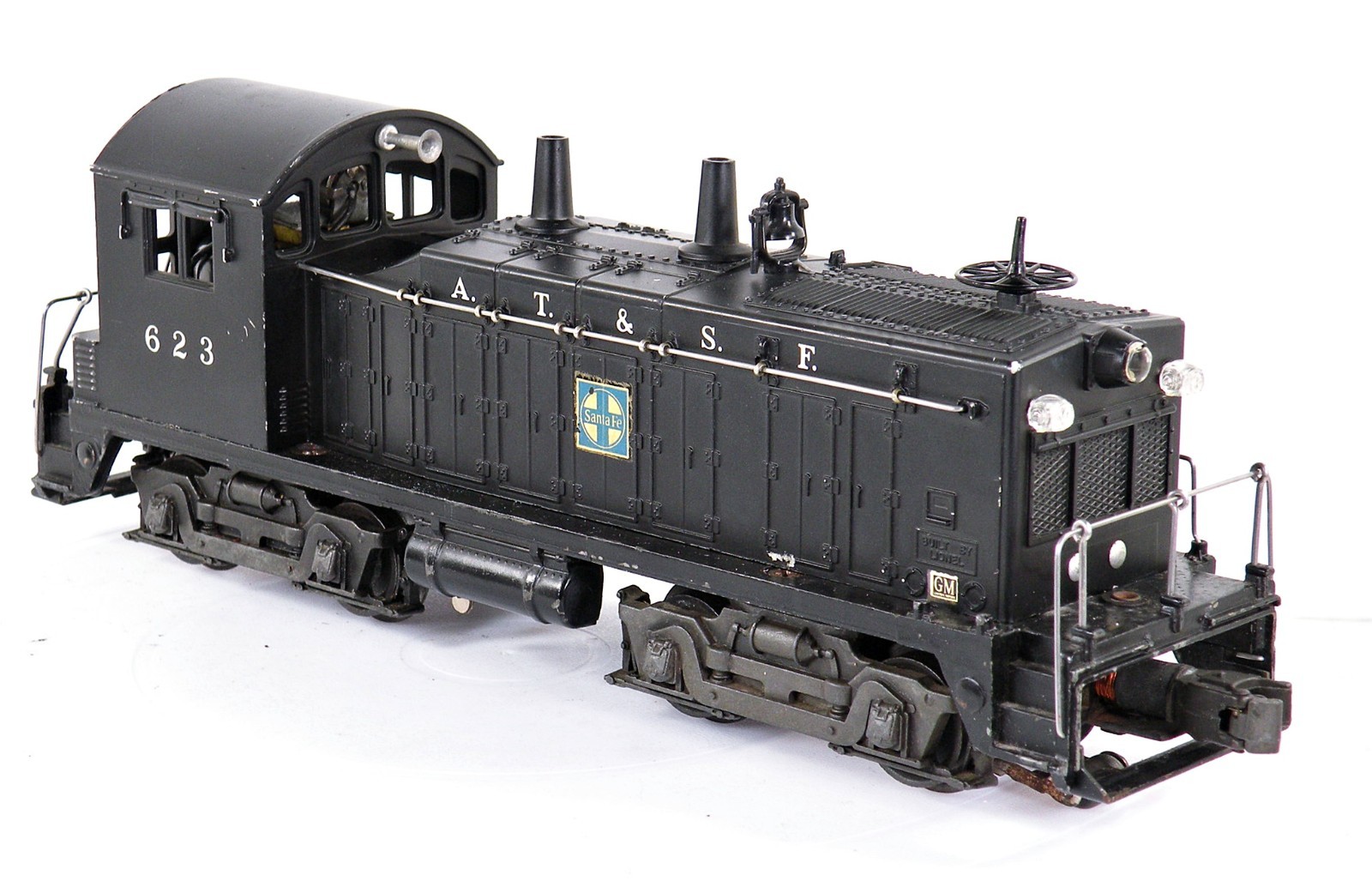 Lionel PW 623 Santa Fe NW-2 Diesel Switcher with BAD BOX /2/ 1952-54