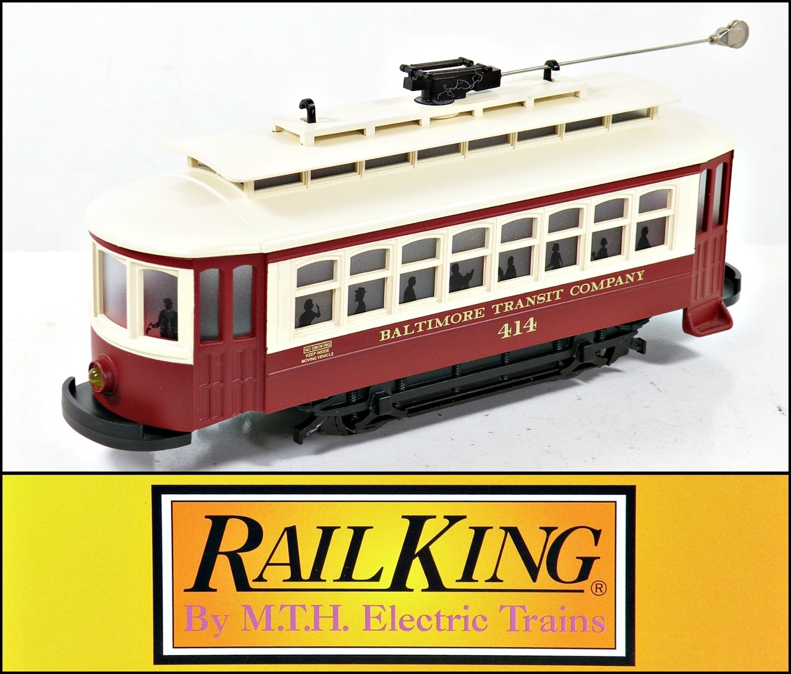 MTH 30-4027 Baltimore Transit Co. Bump-n-Go Trolley (NO BOX)