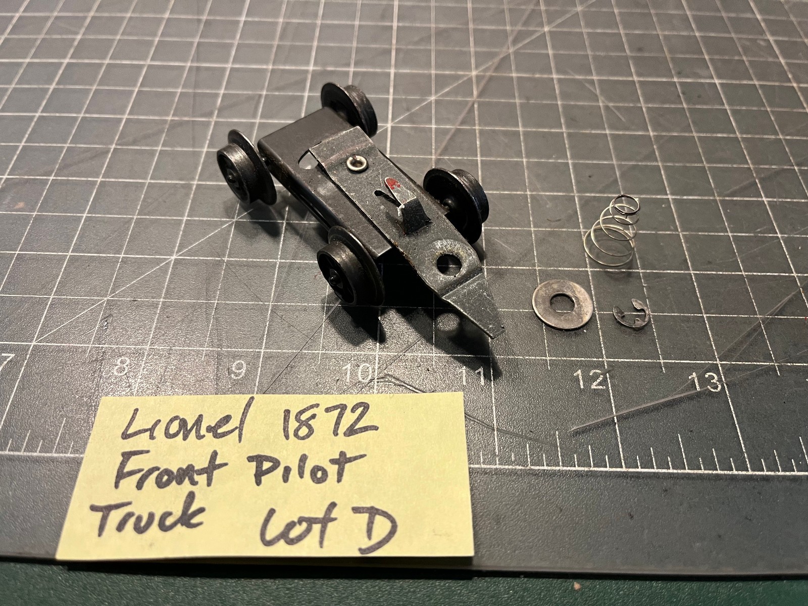 Lionel O Train The General 1872 Locomotive FRONT PILOT TRUCK ASSEMBLY PART LOT D