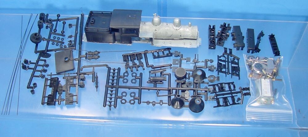 HO/HOn3 ROUNDHOUSE 2 TRUCK SHAY LOCOMOTIVE KIT W/WOOD CAB WISEMAN MODEL SERVICES