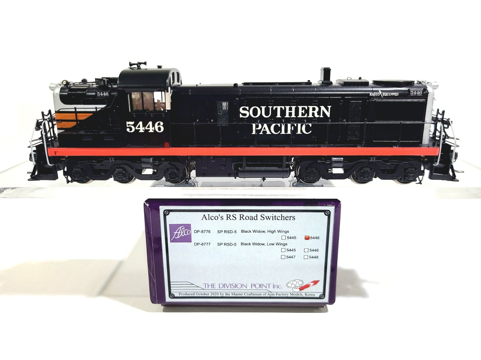 Division Point SP RSD-5 Southern Pacific Black Widow #5446 HO Brass #DP-8776