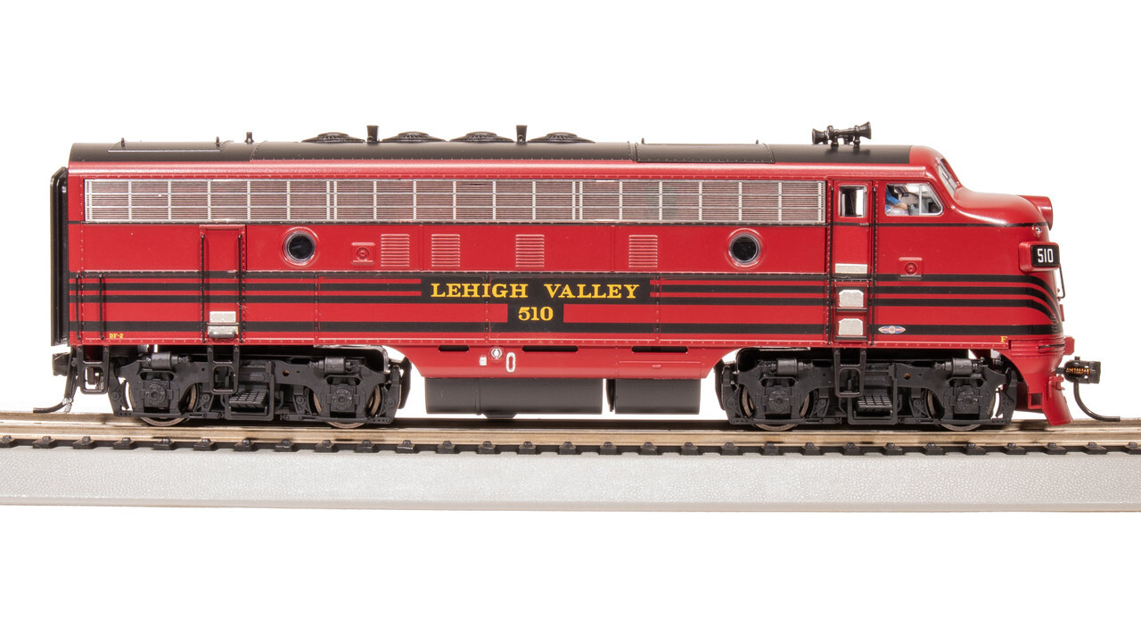 Broadway Limited 8172 HO Lehigh Valley EMD F3A Cornell Red w/ Black Stirpes #512