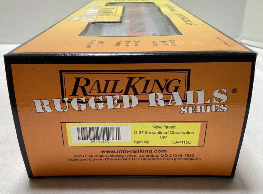 Rail King F3 MTH O-27 Diesel Rugged Rails Set F3 New Haven R-T-R 30-4115-1 Read