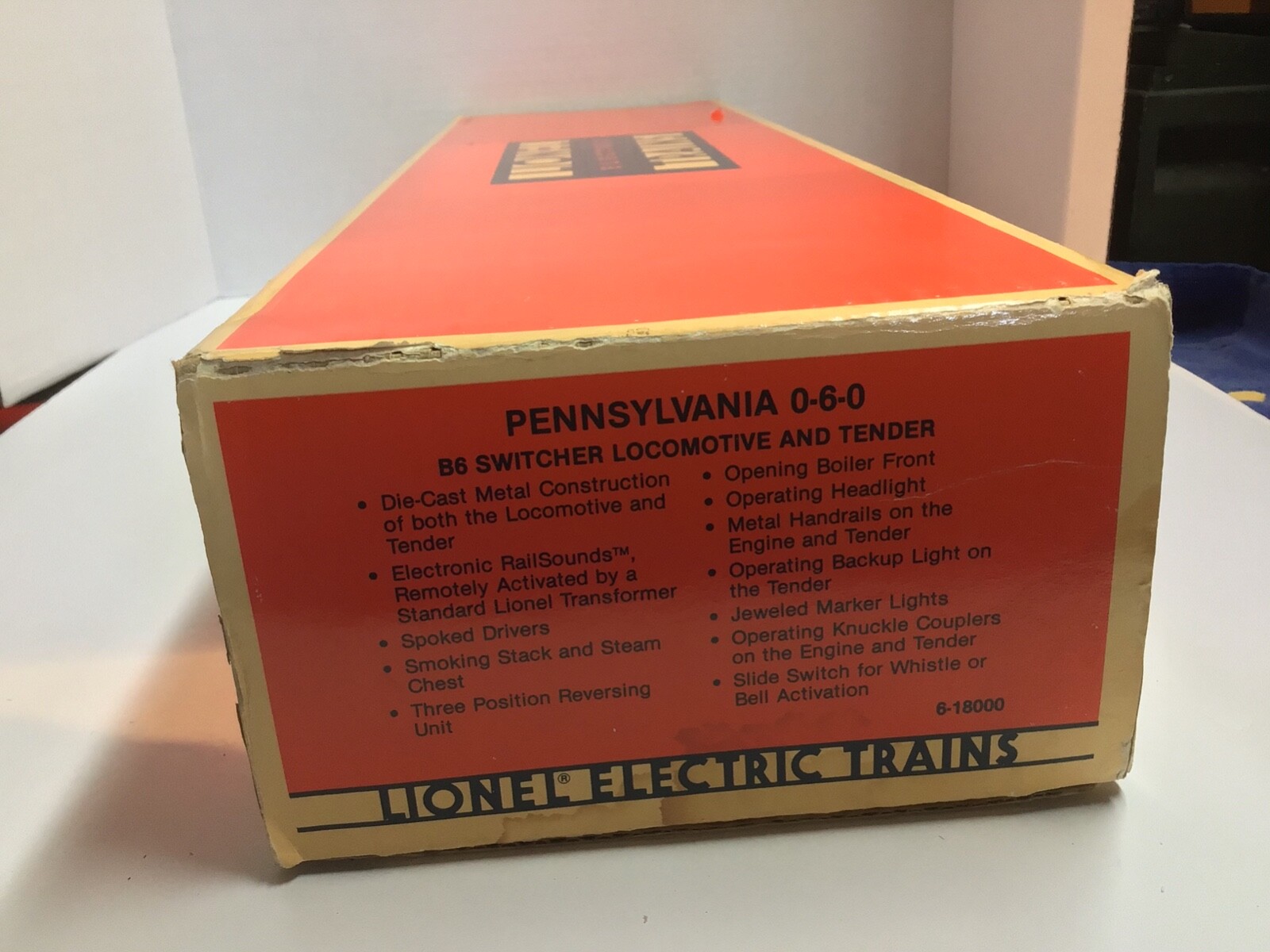 Lionel 6-18000 Standard O Pennsylvania 0-6-0 B-6 Locomotive and Tender
