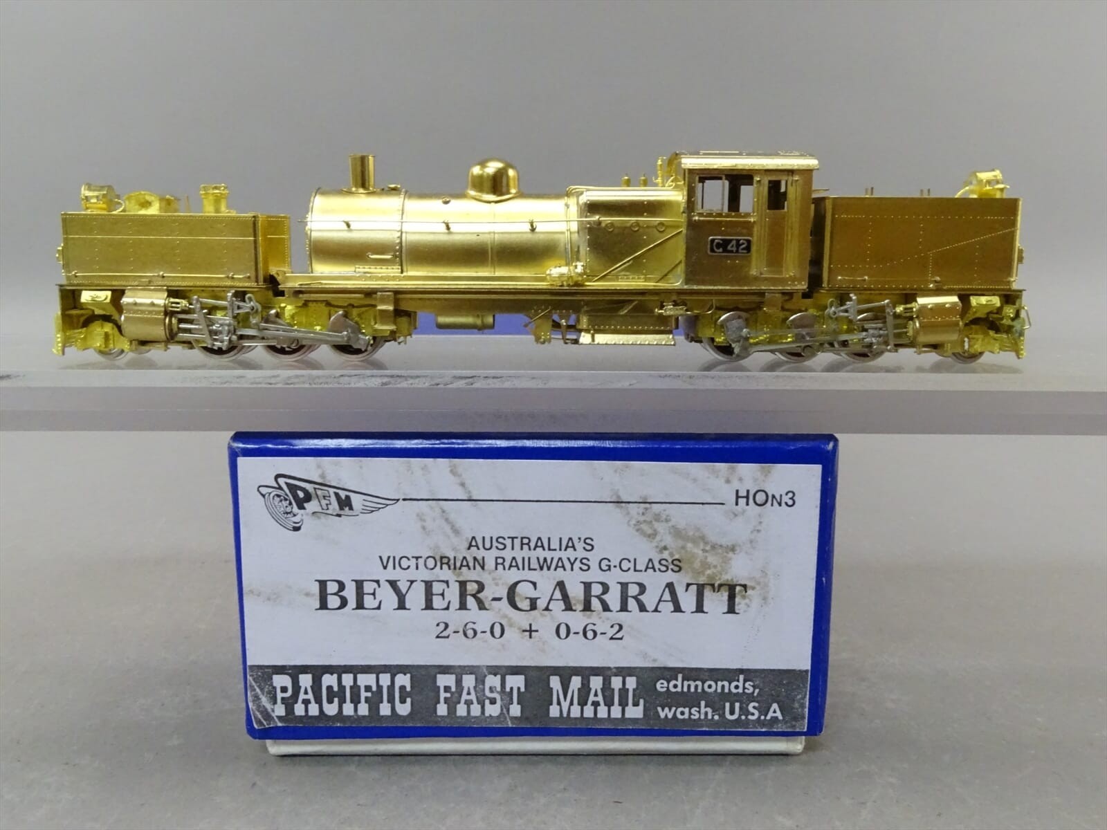 Brass PFM Beyer-Garratt 2-6-0 + 0-6-2 HOn3 VERY RARE