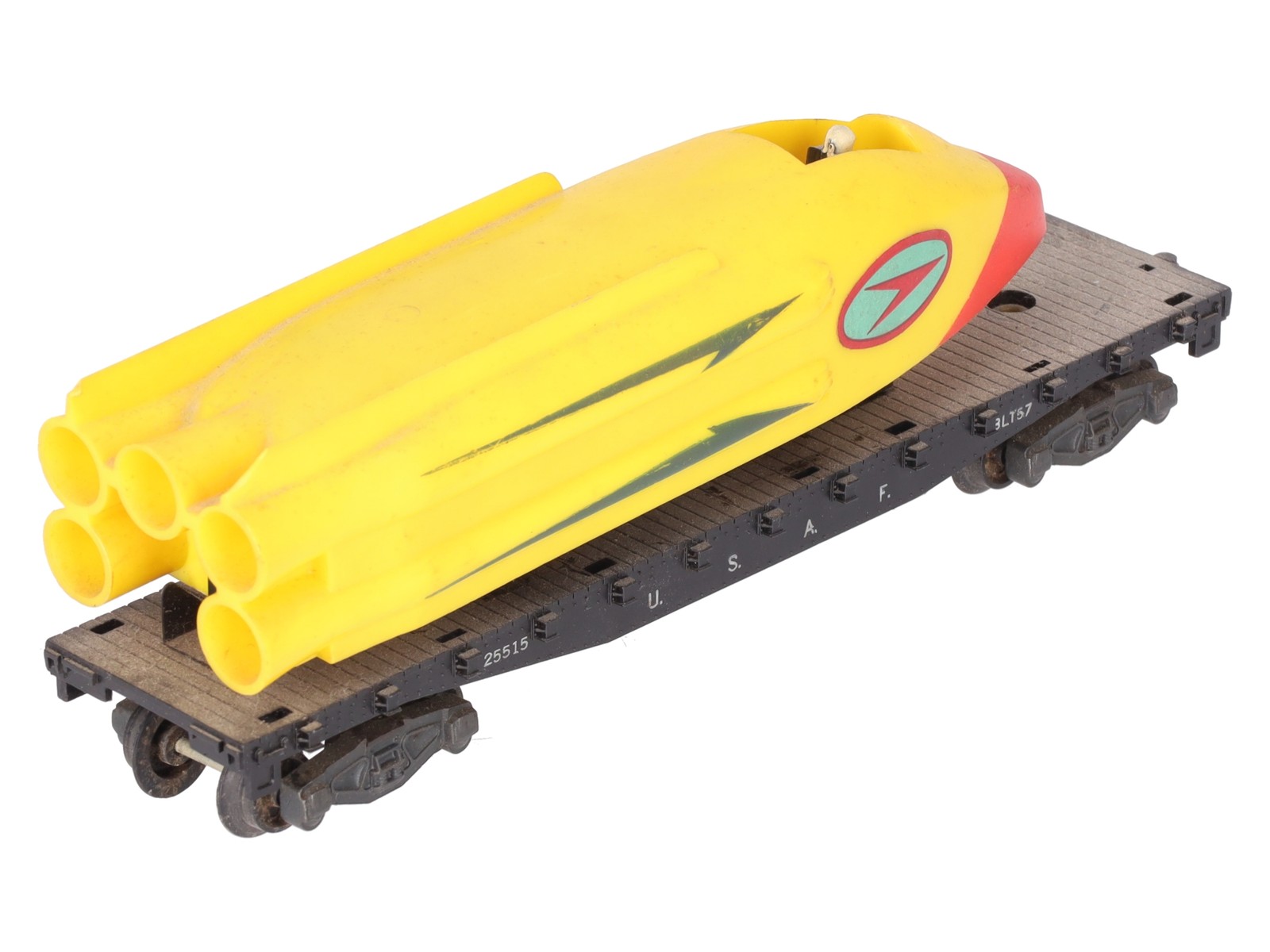 American Flyer 25515 Vintage S U.S.A.F. Flatcar with Motorized Rocket Sled