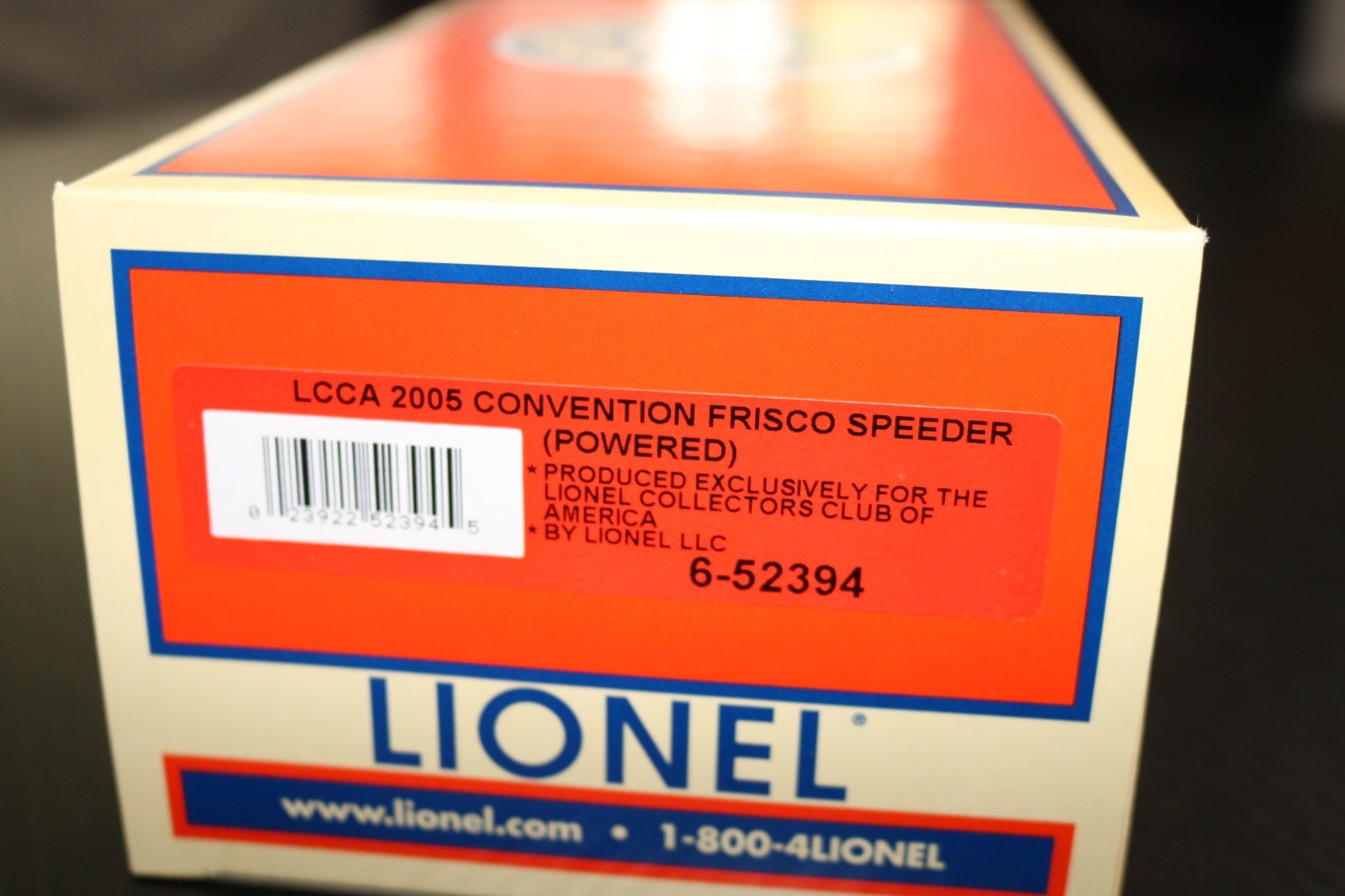 Lionel LCCA 2005 Convention Frisco Speeder (Powered) 6-52394 NEW IN BOX