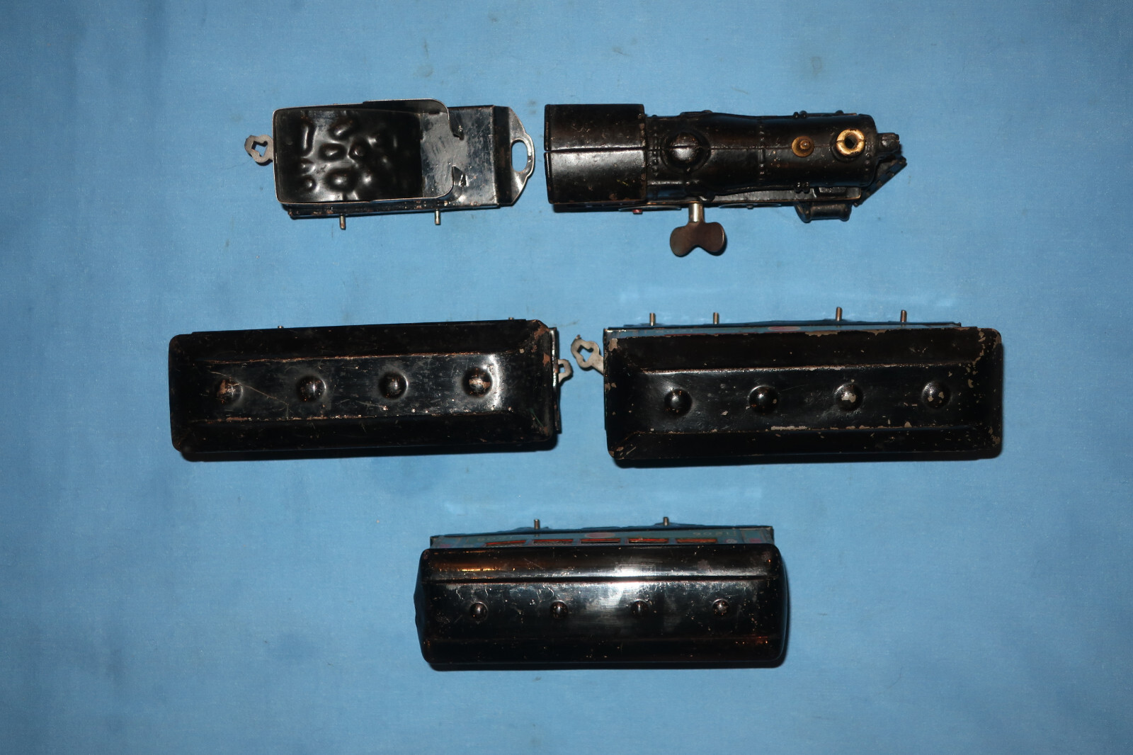 Rare American Flyer Pre-war Sparks Set w/#13 Clockwork/Wind-up Locomotive, 120