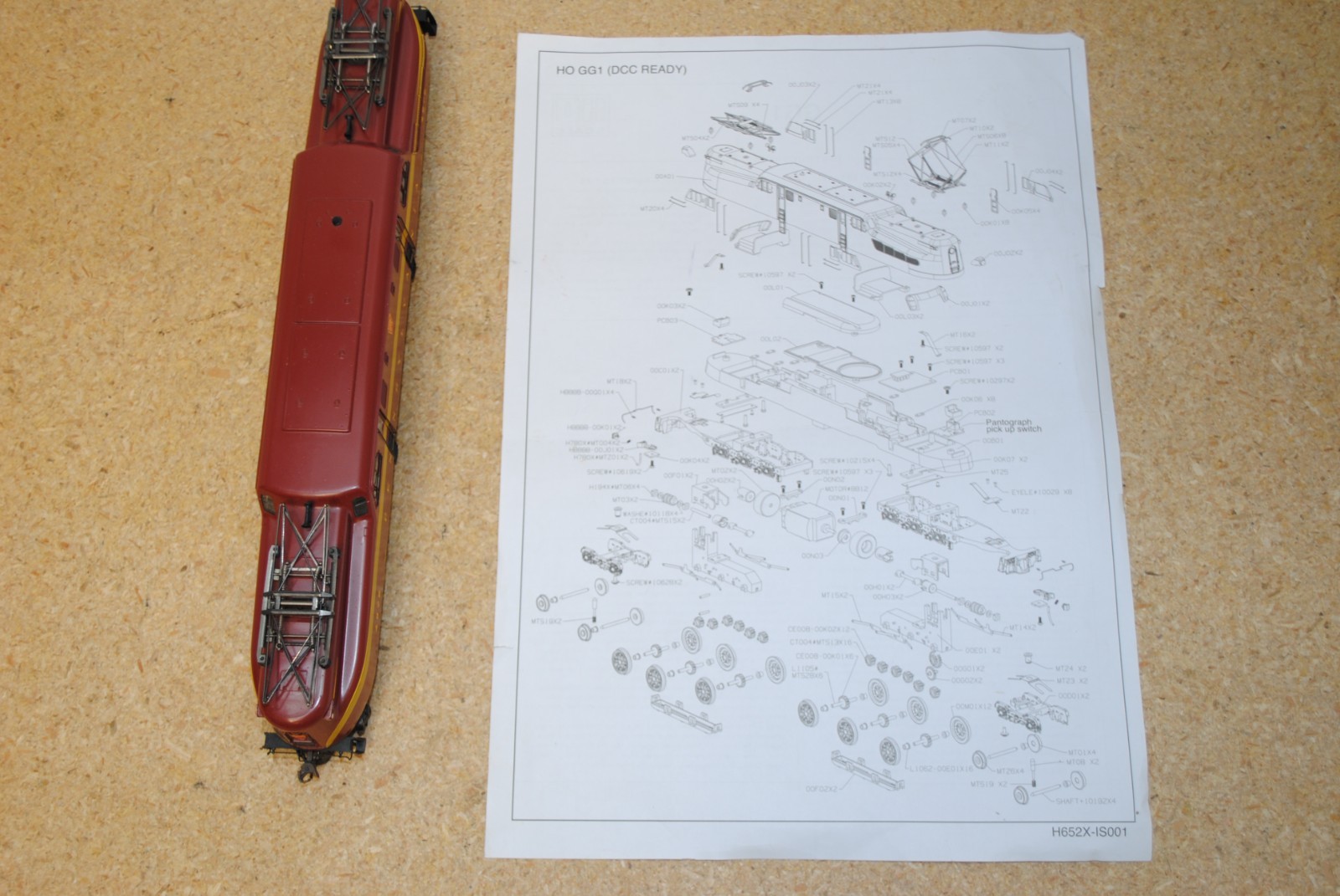 Bachmann 65202 PRR Pennsylvania #4876 Tuscan Red GG1 Electric Locomotive HO
