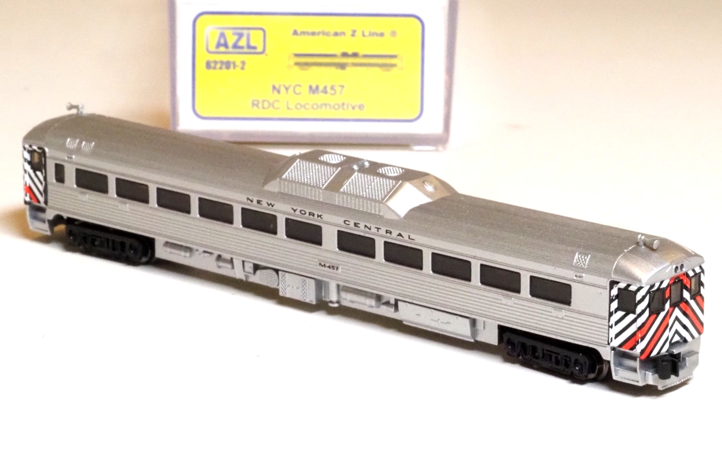 Z-track AZL New York Budd Rail Diesel Car RDC NYC 62201-1 Coreless smooth motor