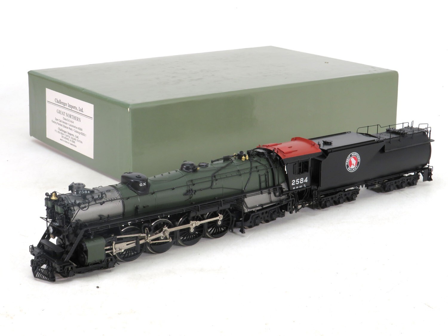 Challenger Imports 2203.1 Great Northern S-2 4-8-4 Brass Steam Loco, HO Scale