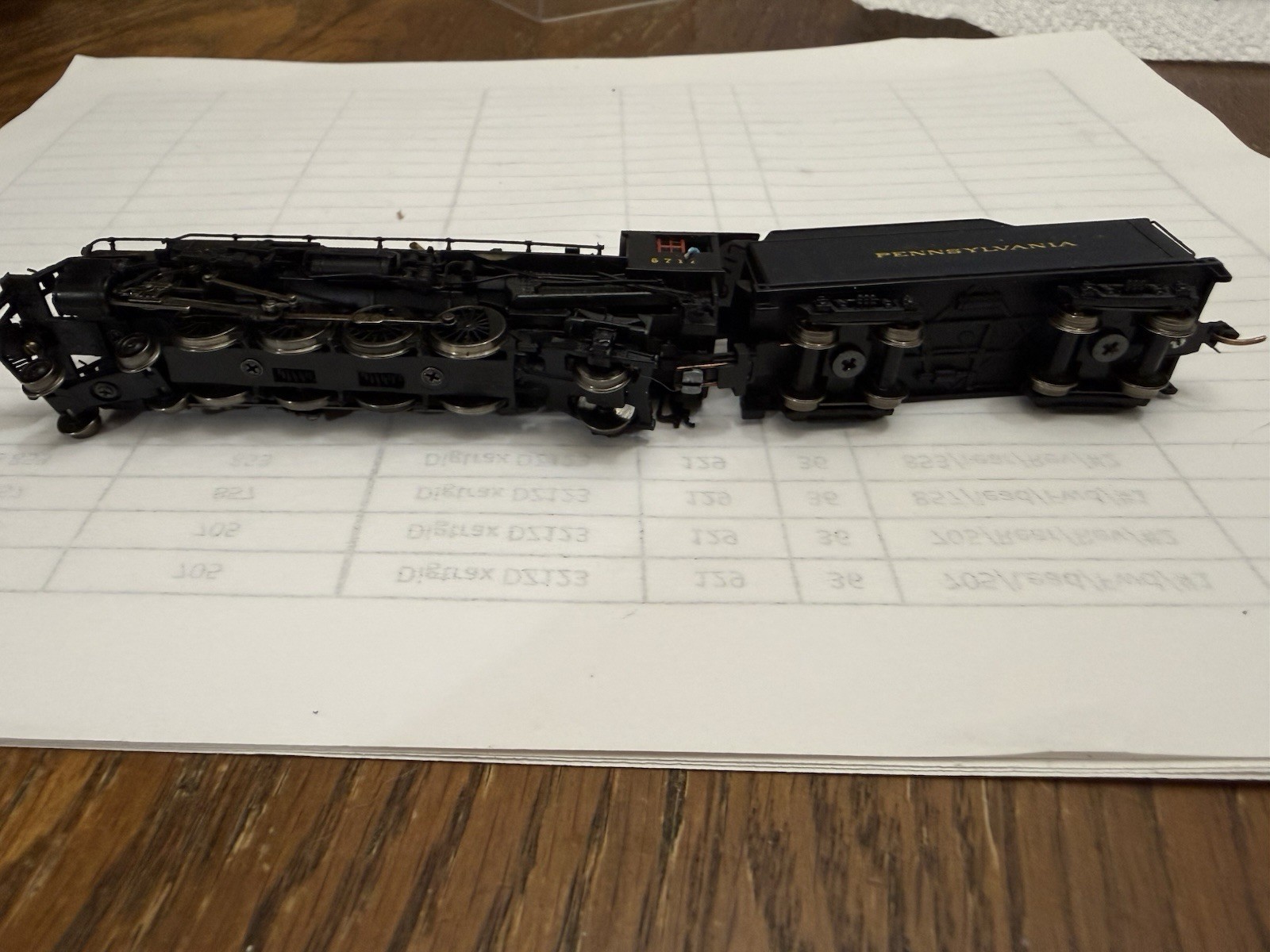 Bachman N Scale 4-8-2 PRR Light Mountain