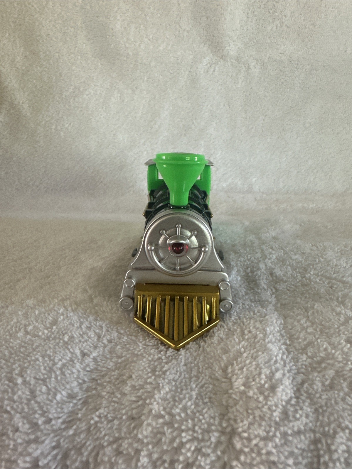 Steam Engine Strong Pull Back 6″ Die Cast & Plastic Stack Green & Black in Color