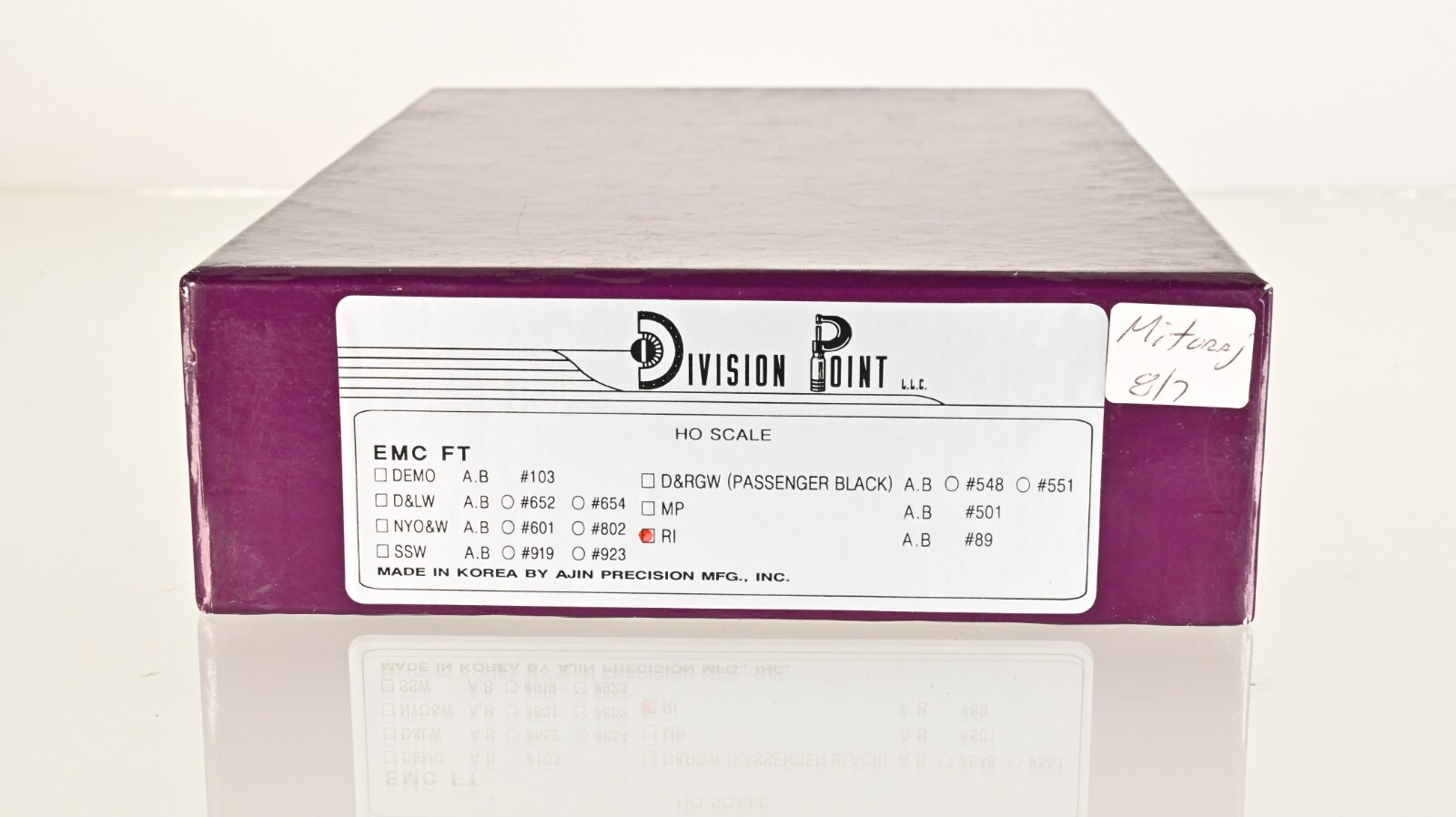 Division Point Brass EMC FT A/B set Rock Island 89 HO scale