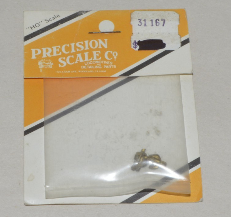 HO steam locomotive PARTS Precision Scale 31167 dummy knuckle coupler (2) 2prong