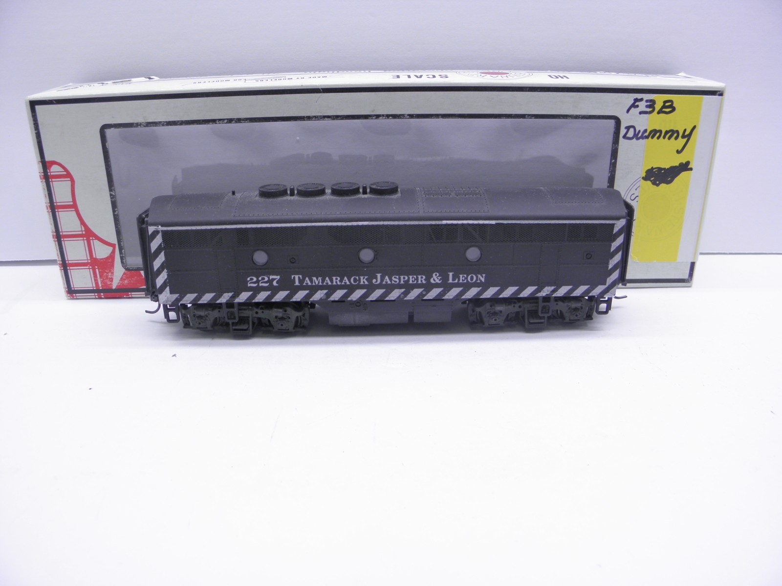 STEWART/KATO F3A LOCOMOTIVE DUMMY- TAMARACK JASPER & LEON – TJL #227 – HO SCALE