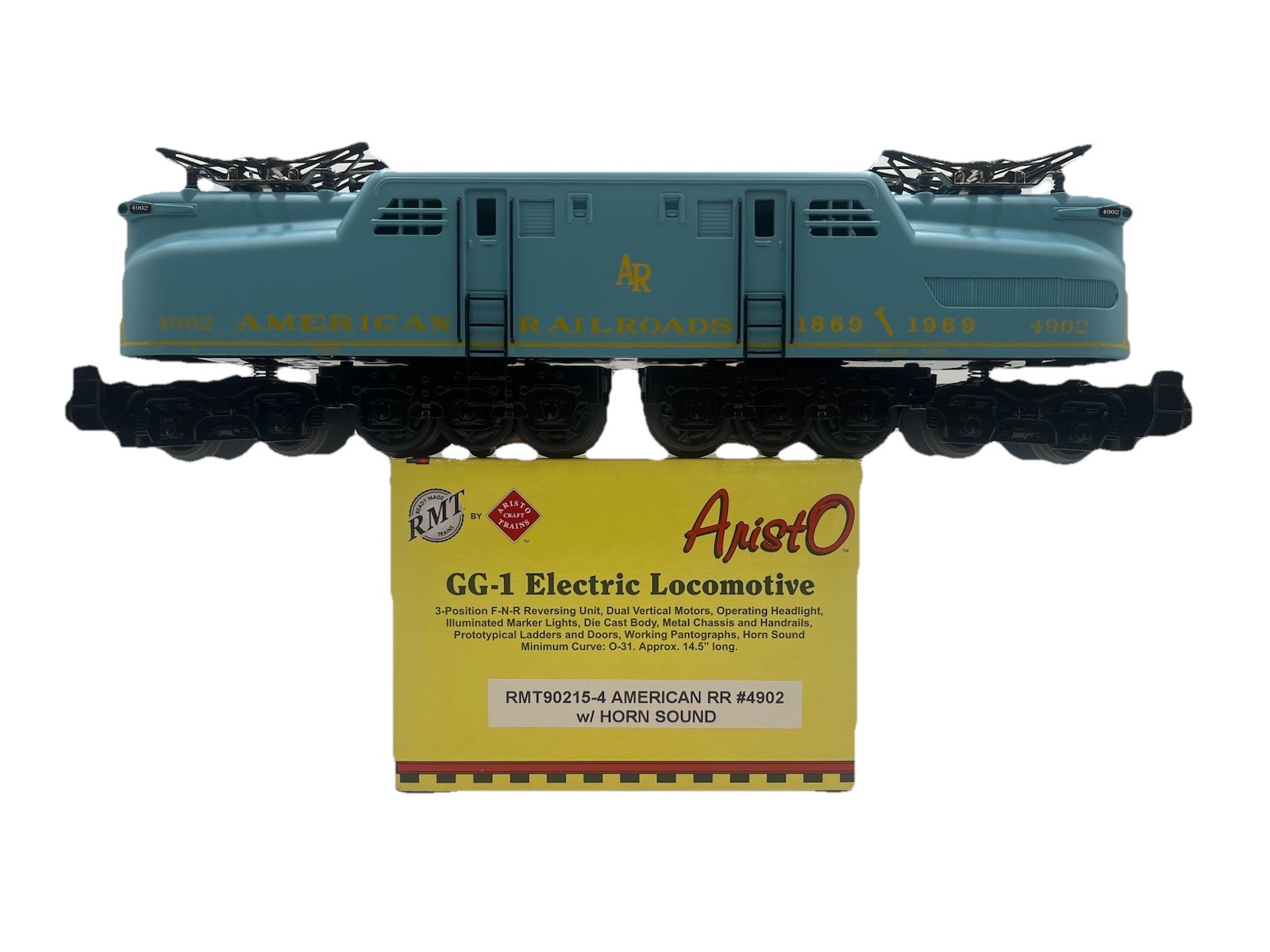 RMT ARISTO GG-1 ELECTRIC LOCOMOTIVE AMERICAN RR 4902 W / HORN SOUND RMT90215-4