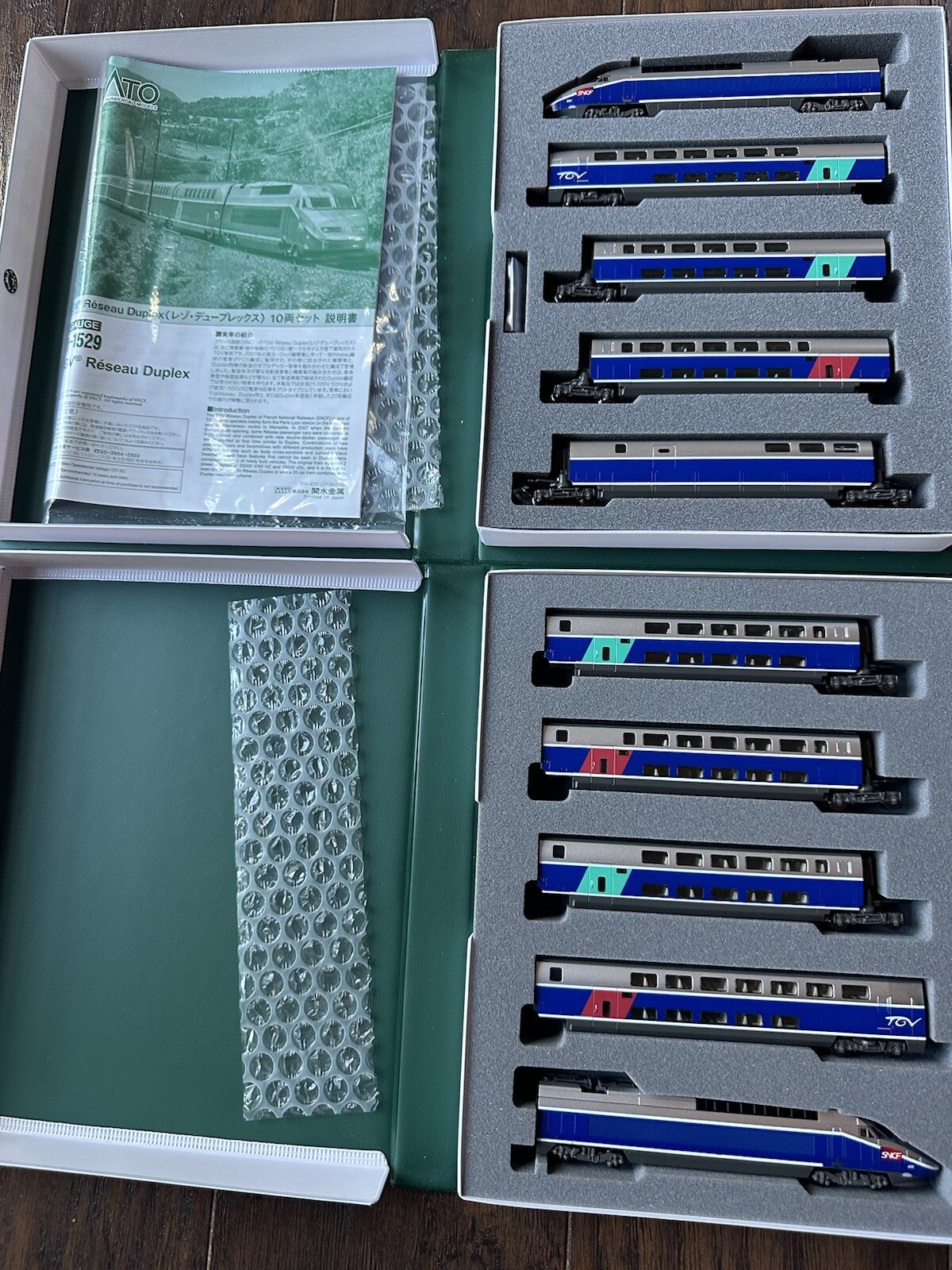KATO 10-1529 TGV Reseau 10 Car set A & B N Scale Train from US Seller