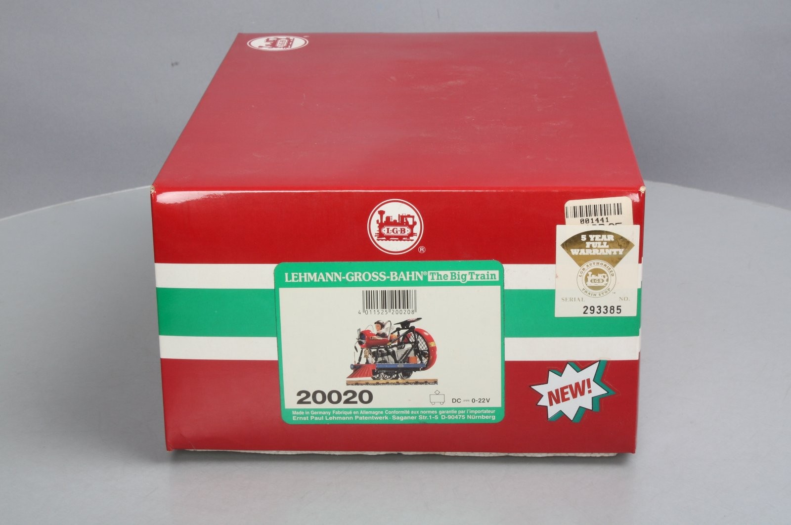 LGB 20020 G Scale Fortuna Flyer – Fan Propelled! LN/Box
