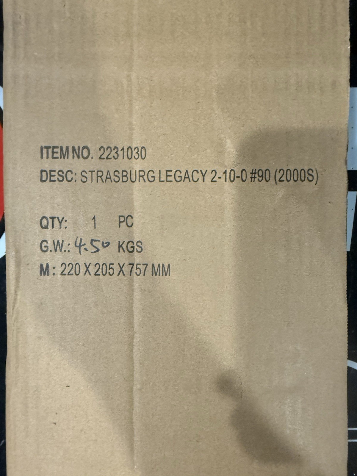 Strasburg LEGACY 2-10-0 #90 (2000s) 2231030 ITEM Lionel, Brass Hybrid **RARE**