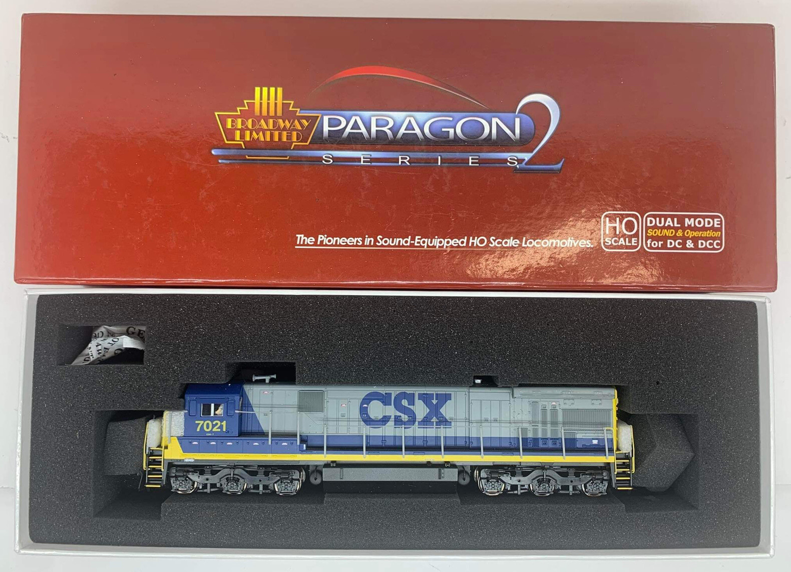 HO Broadway Limited Diesel Loco 2447 GE C30-7 W/SOUND/DC/DCC-PARAGON2 CSX 7021.