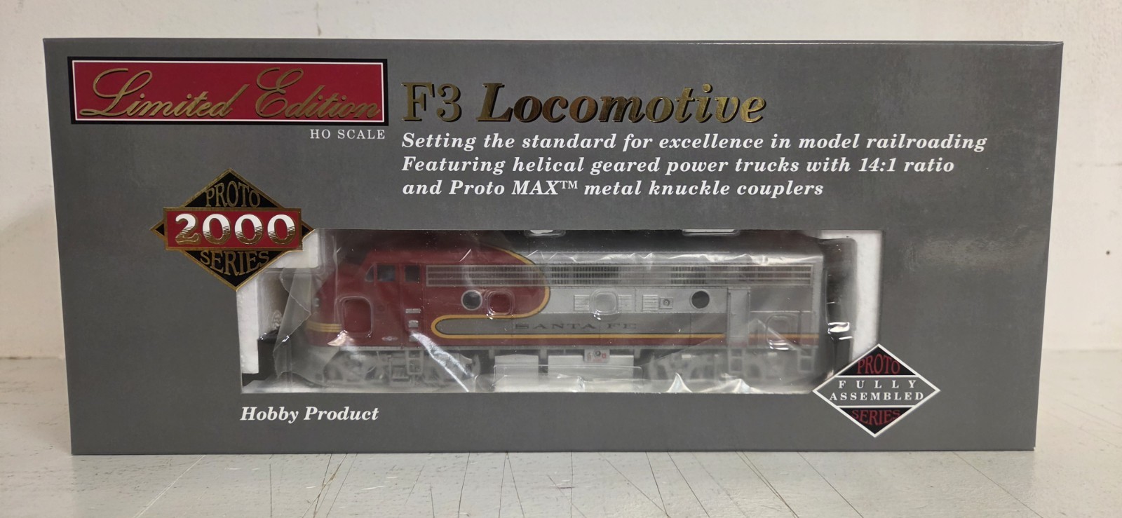 Walthers Proto HO 920-41273 F3A Santa Fe Red Warbonnet #31C W/Sound/DCC/DC LED