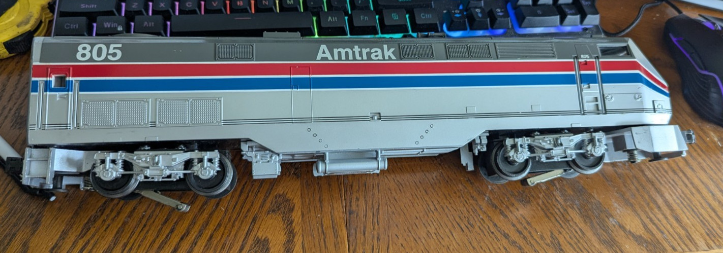 williams amtrak engine #805 NO BOX