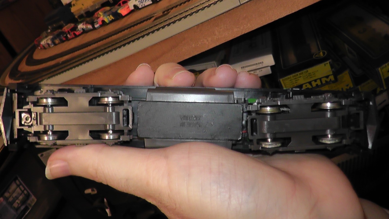 ho made in austria diesel burlington northern runs on track
