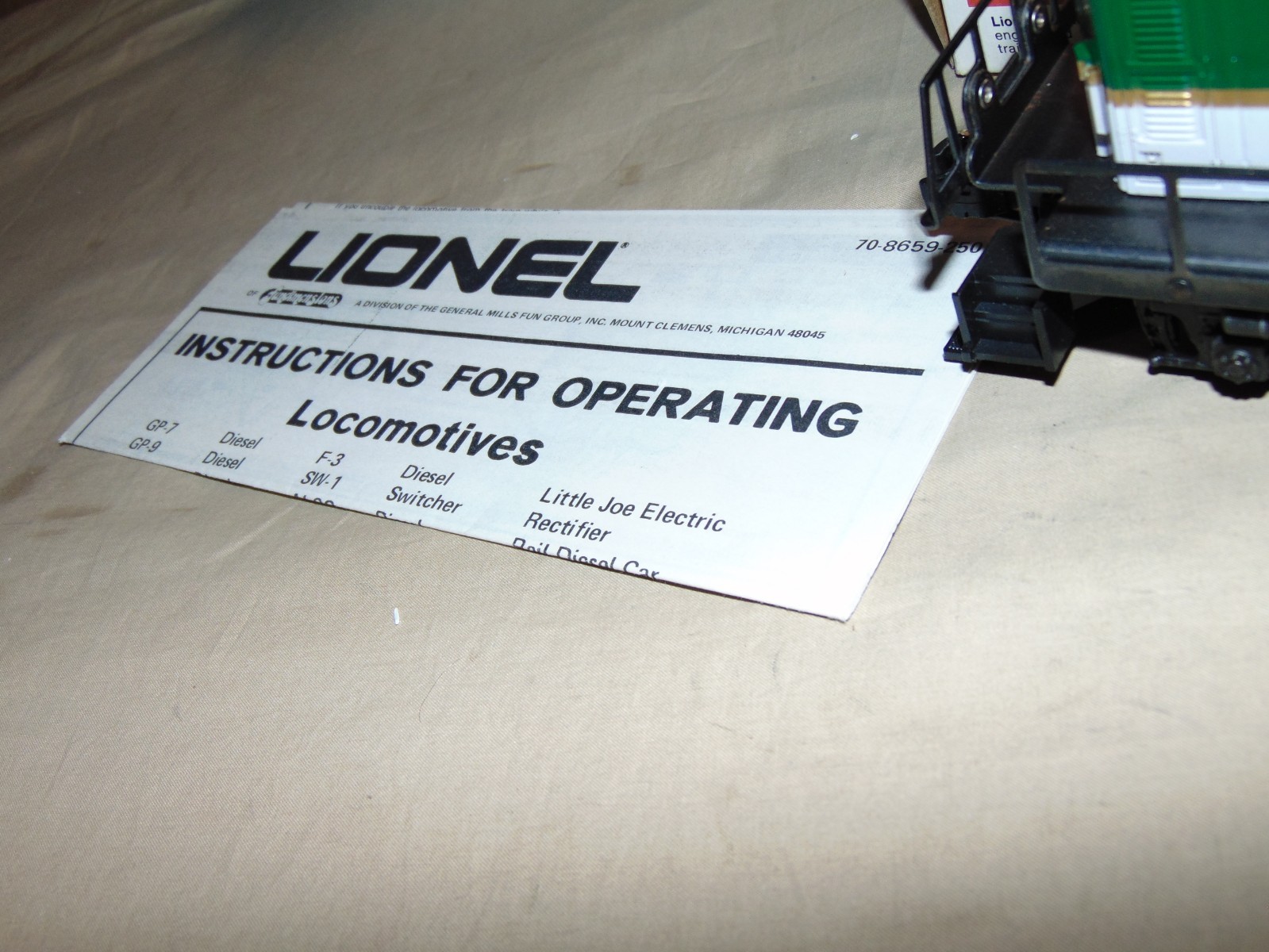 LIONEL O 8774 SOUTHERN GP-7 DIESEL IN ORIGINAL BOX
