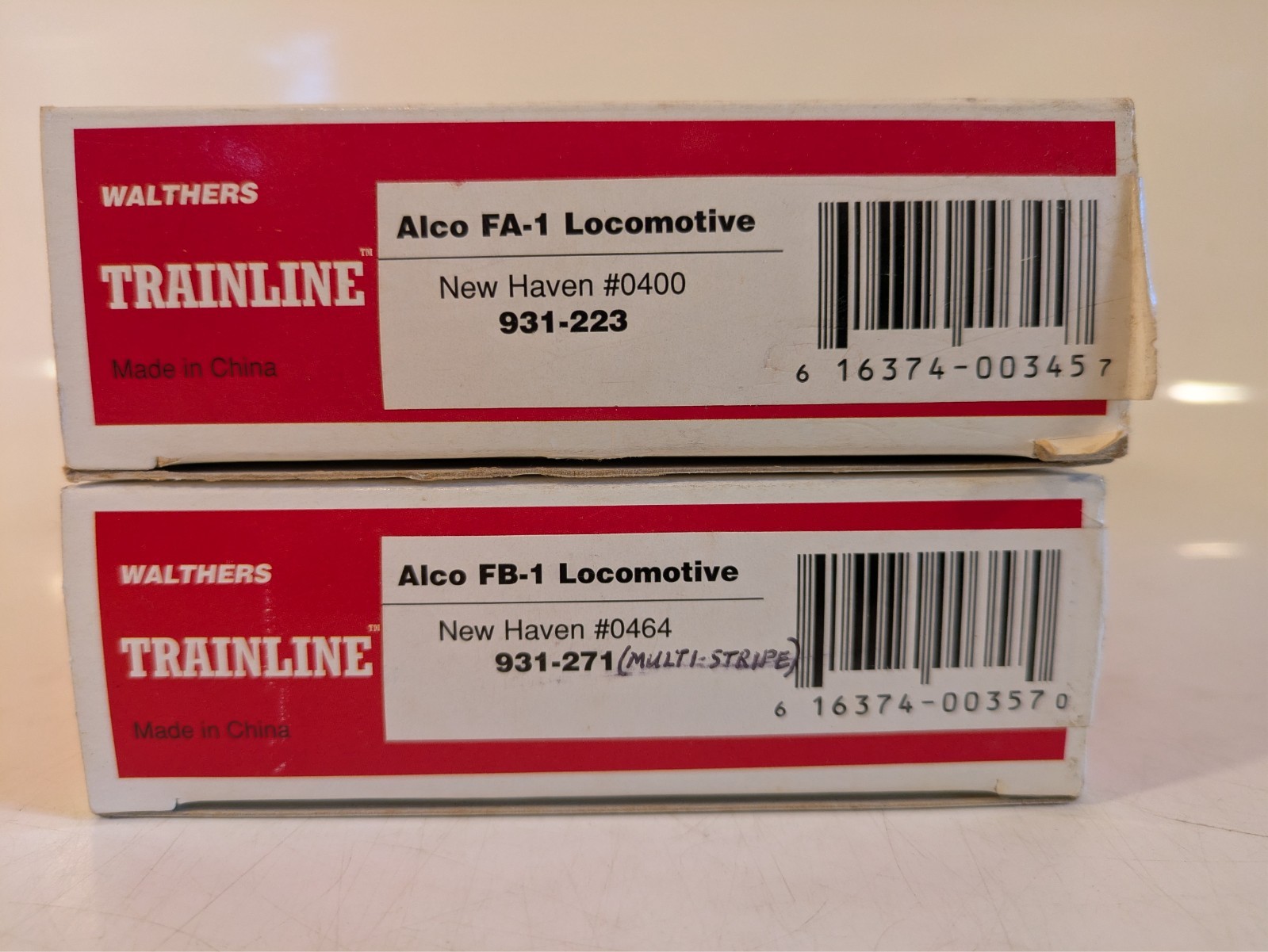HO Alco FA1/FB1 Set (Both Pwd) NH New Haven DC NIB NOS # 931-223/71