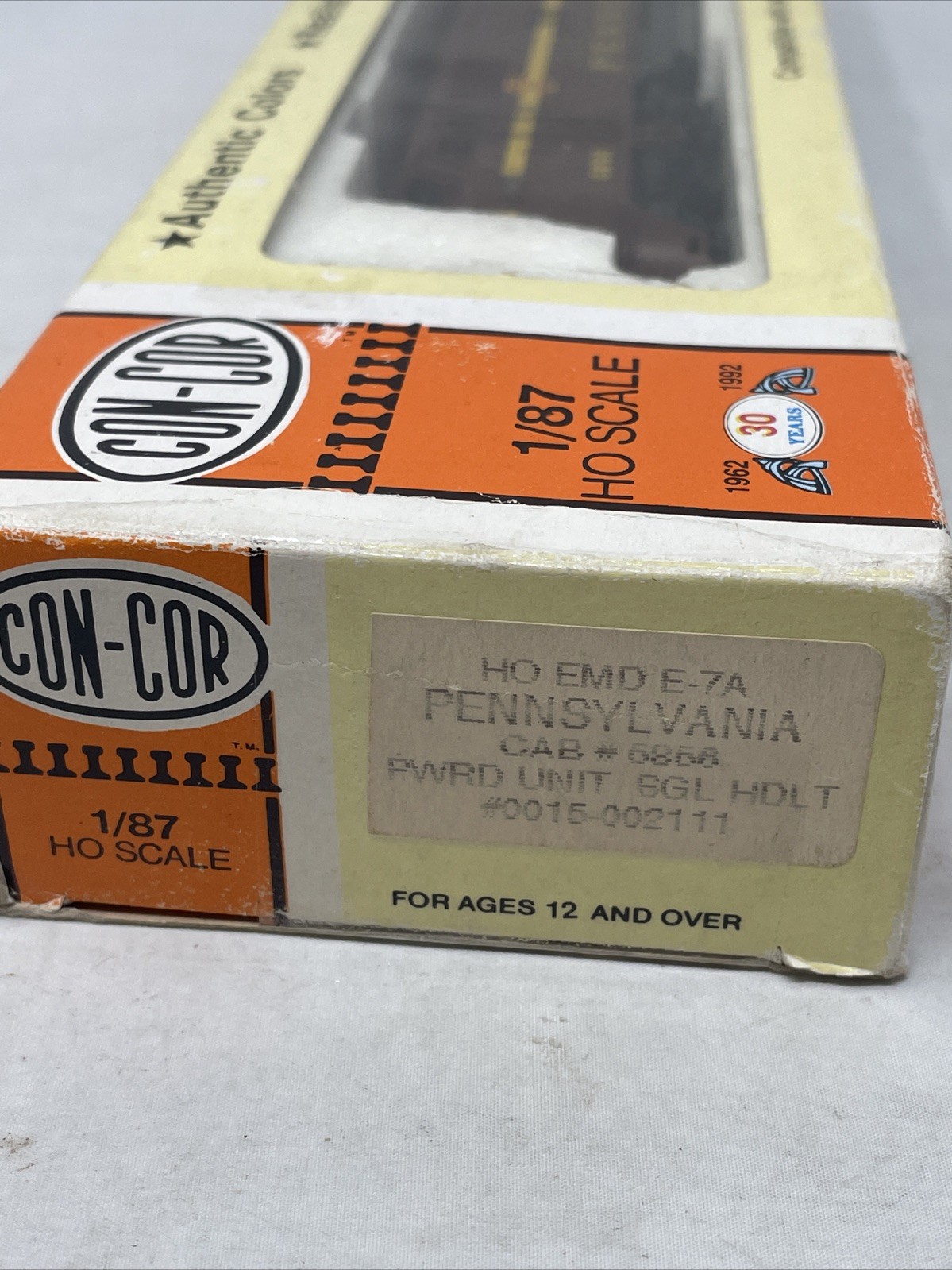 New Con-Cor HO Diesel Locomotive EMD E7 A-Unit Pennsylvania #5856 DUMMY OVP