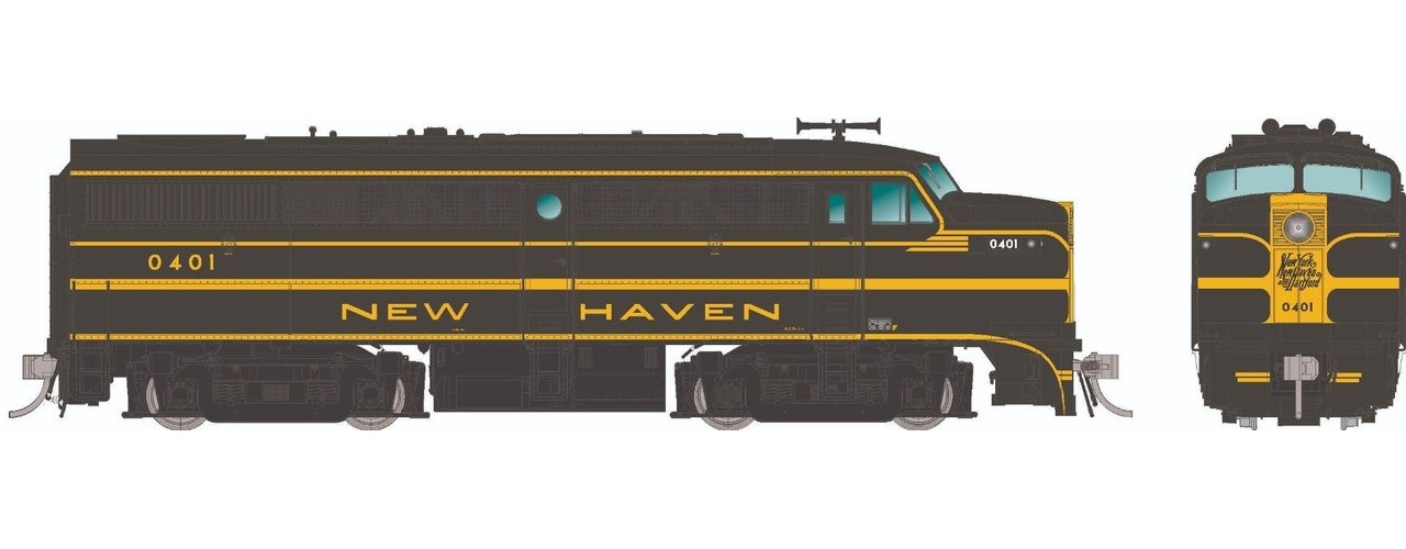Rapido ~ HO Scale ~ Alco FA-1 ~ New Haven #0410 ~ DC/DCC/Sound ~ 037564