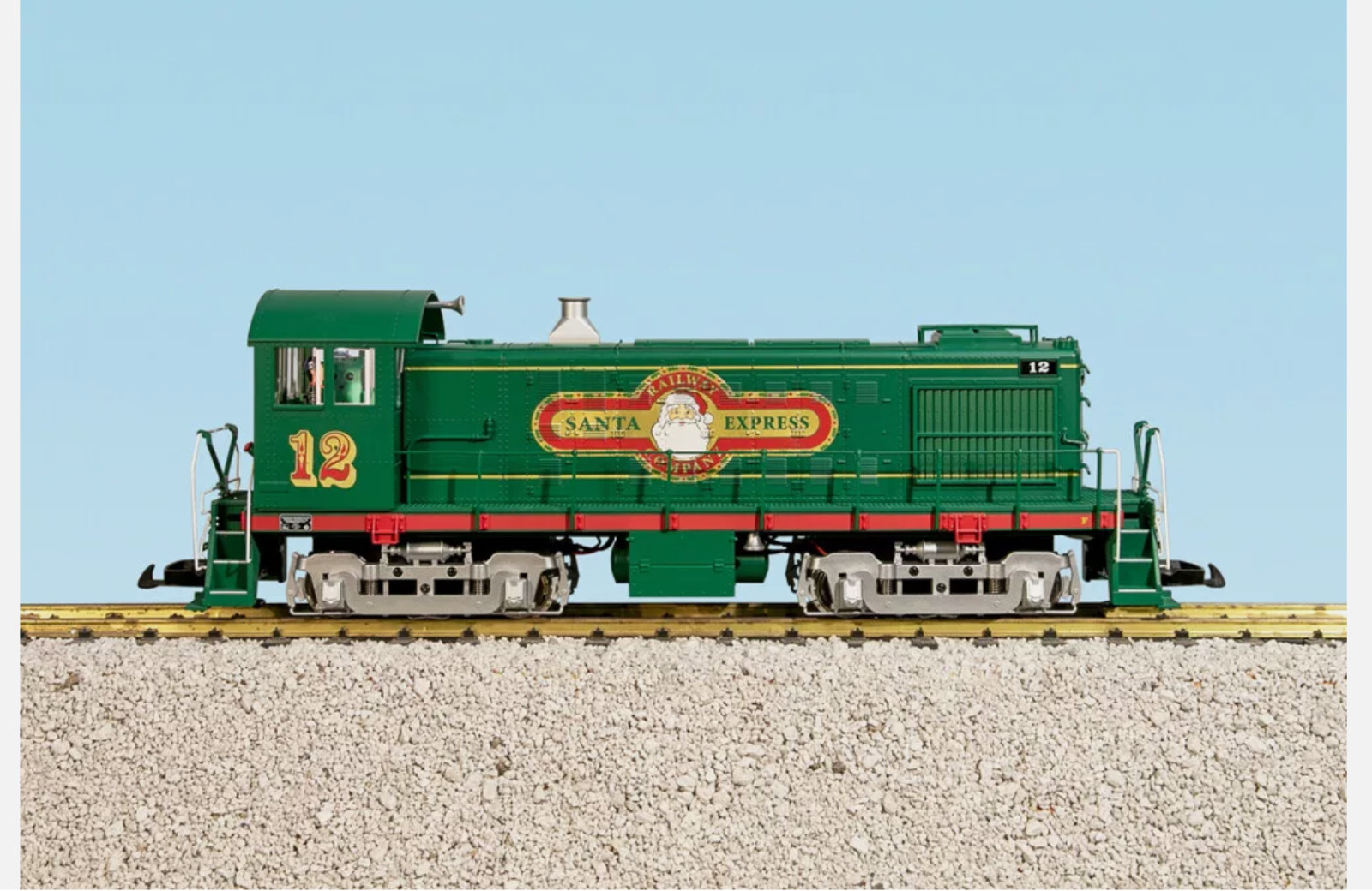 USA Trains R22566 G Christmas Alco S4 DIESEL SWITCHER LOCOMOTIVE, SHIPS FREE