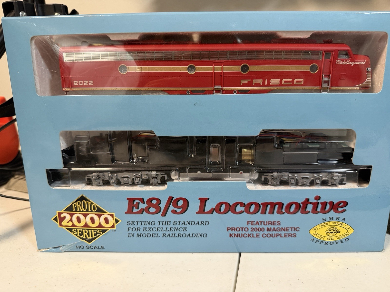 Proto 2000 Ho 1/87 Limited Editon Frisco E8/9 Diesel Locomotive #2022 LN/OB Rare
