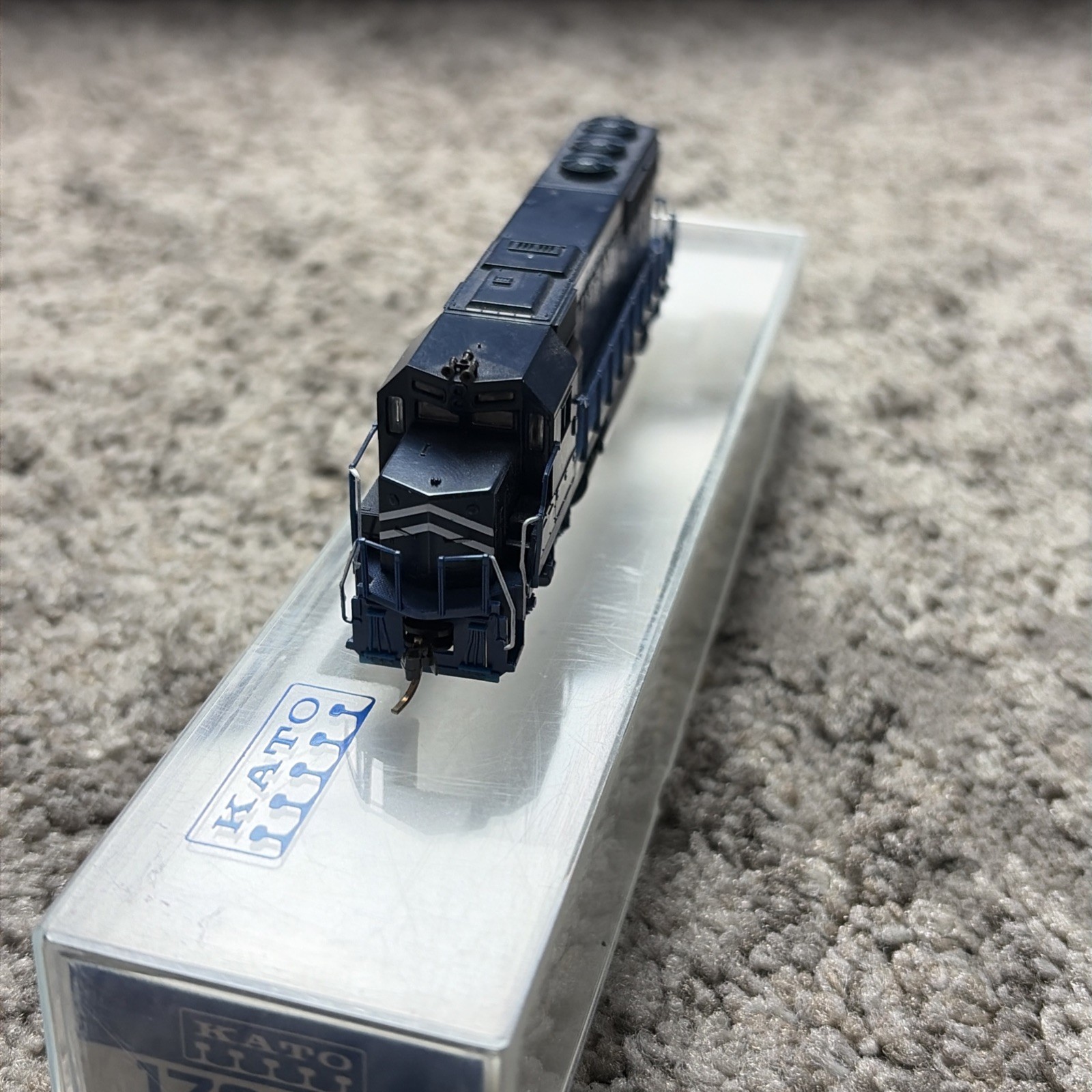 Kato N scale GP50 Missouri Pacific #3502 Locomotive 176-041 Knuckle Couplers EUC
