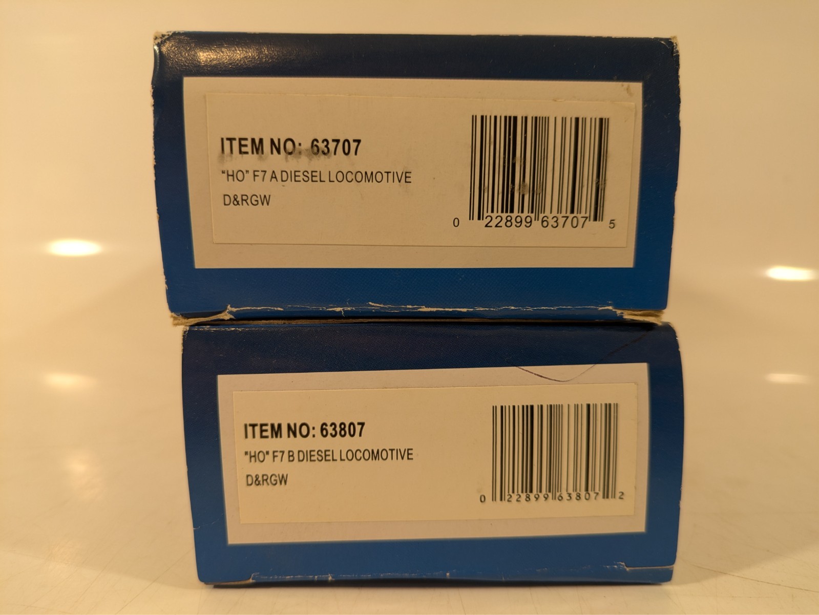 HO EMD F7A/F7B Set (Both Pwd) D&RGW Denver & Rio Grand W. DC NIB NOS # 63707/807