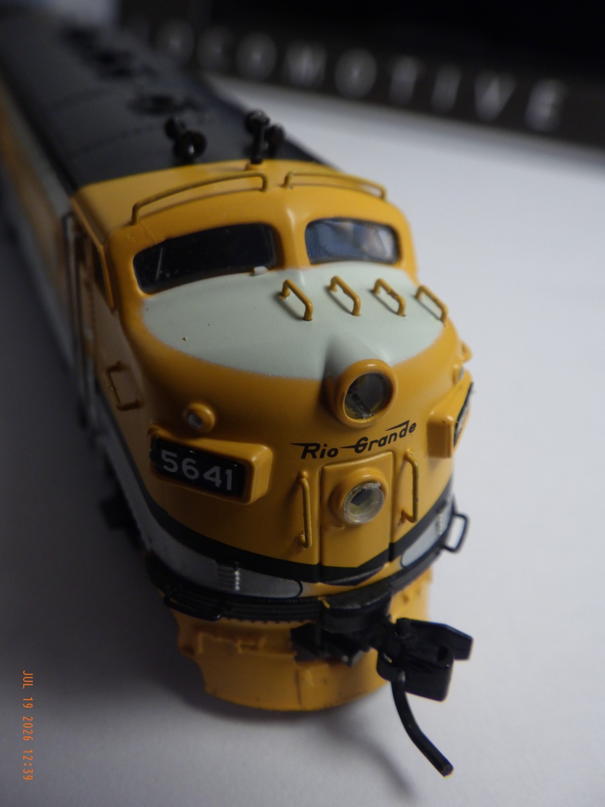 N Scale EMD F7 DRGW 5641/5642, A unit powered with sound,B unit unpowered