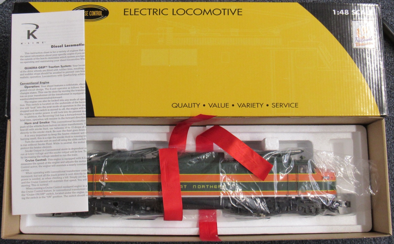 K-Line K2733-5019CC Great Northern EP-5 Electric Locomotive w/TMCC/RS O-Gauge *